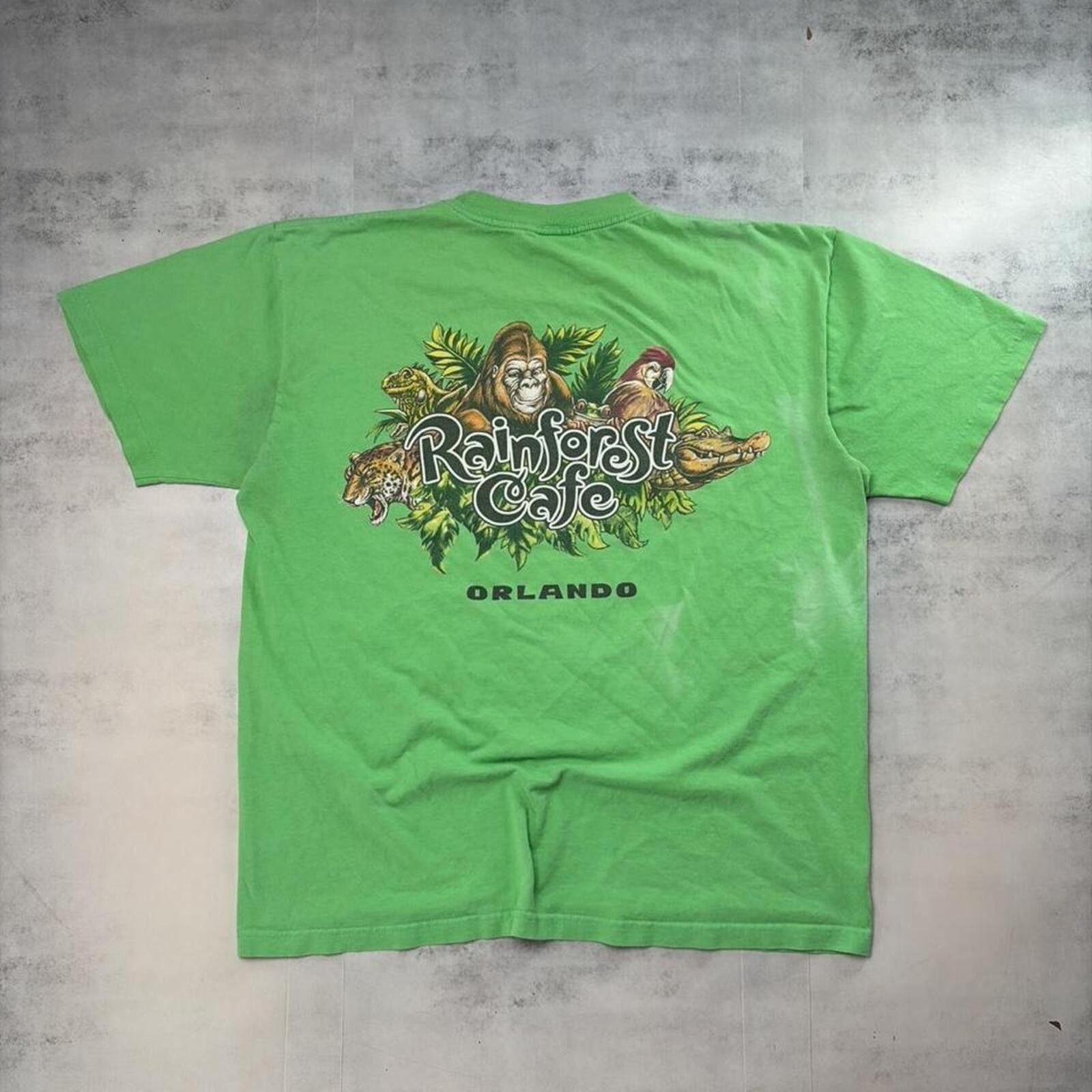 Other Y2K Green Rainforest Cafe Grunge Skater T-Shirt Size US L / EU 52-54 / 3 - 2 Thumbnail