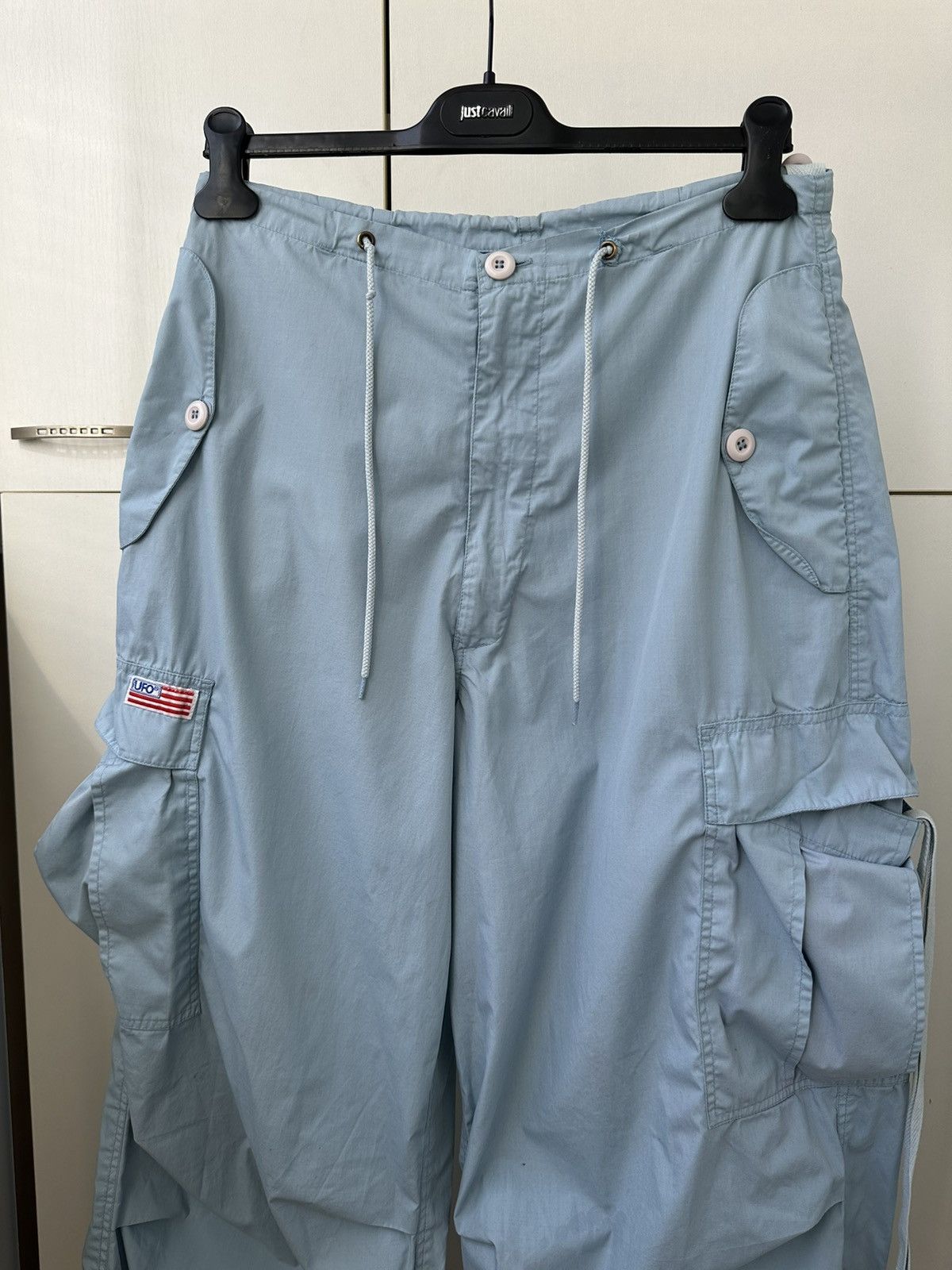 Japanese Brand UFO cargo parachute pants loose fit Size US 30 / EU 46 - 6 Thumbnail