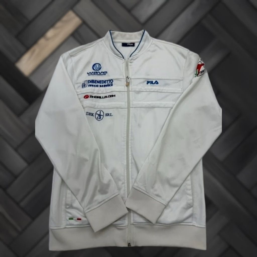 Fila FILA Men White Italy Track Jacket Full Zip Size S Lightweight Size US S / EU 44-46 / 1 - 1 Thumbnail