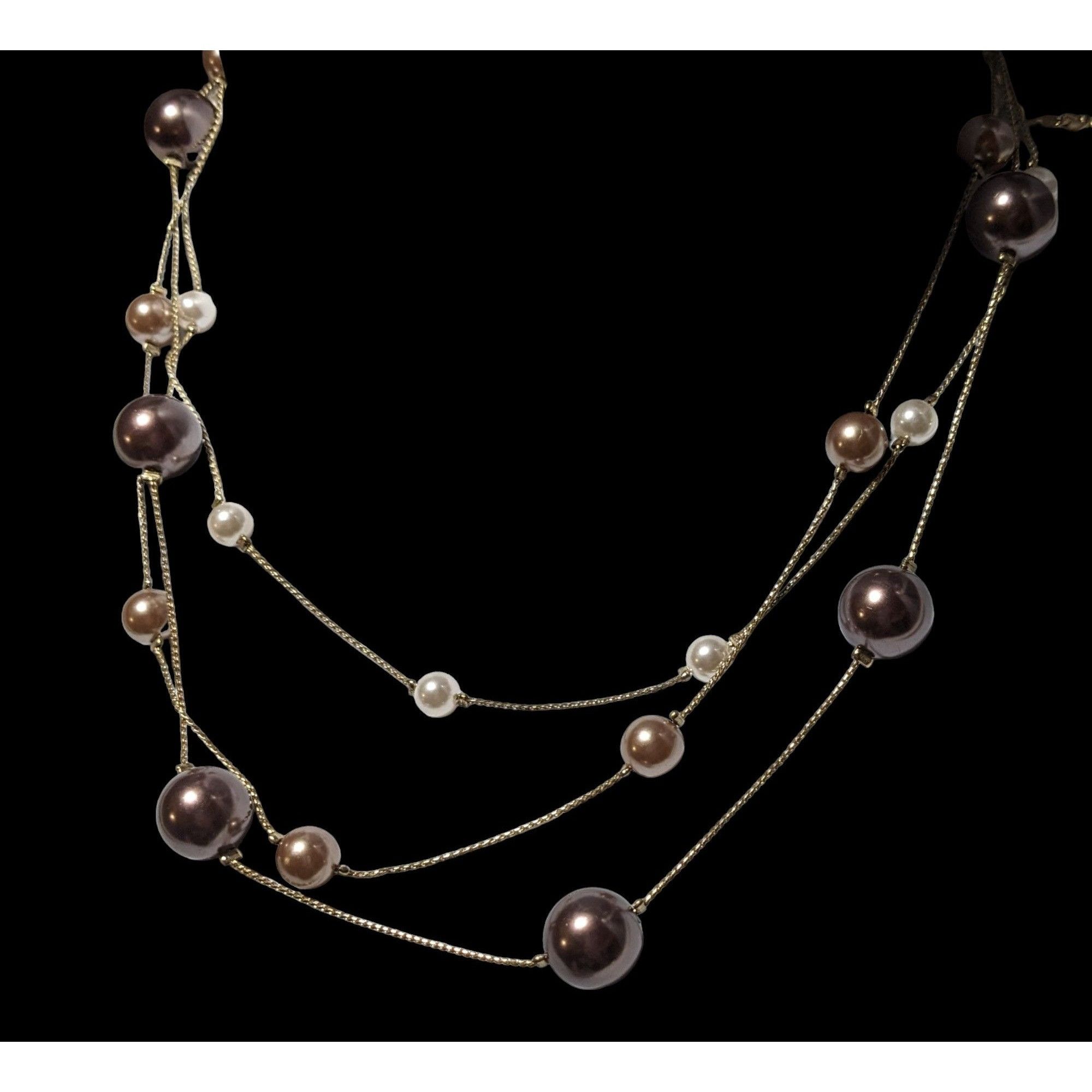 Other Roman Multilayer Floating Pearl Necklace Size ONE SIZE - 4 Thumbnail