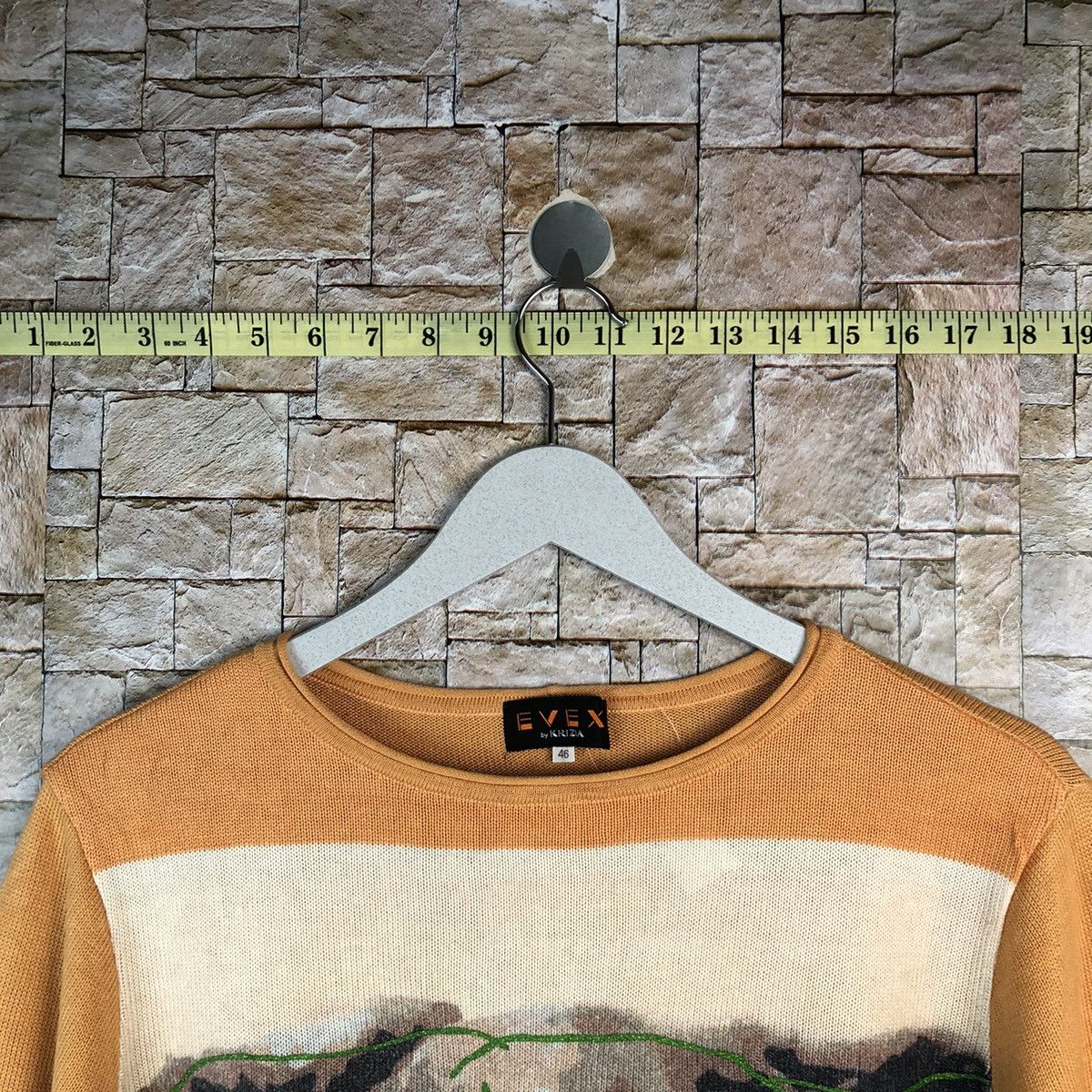 Japanese Brand × Vintage Evex big elephant Orange Knitwear #A1185 Size L / US 10 / IT 46 - 4 Thumbnail