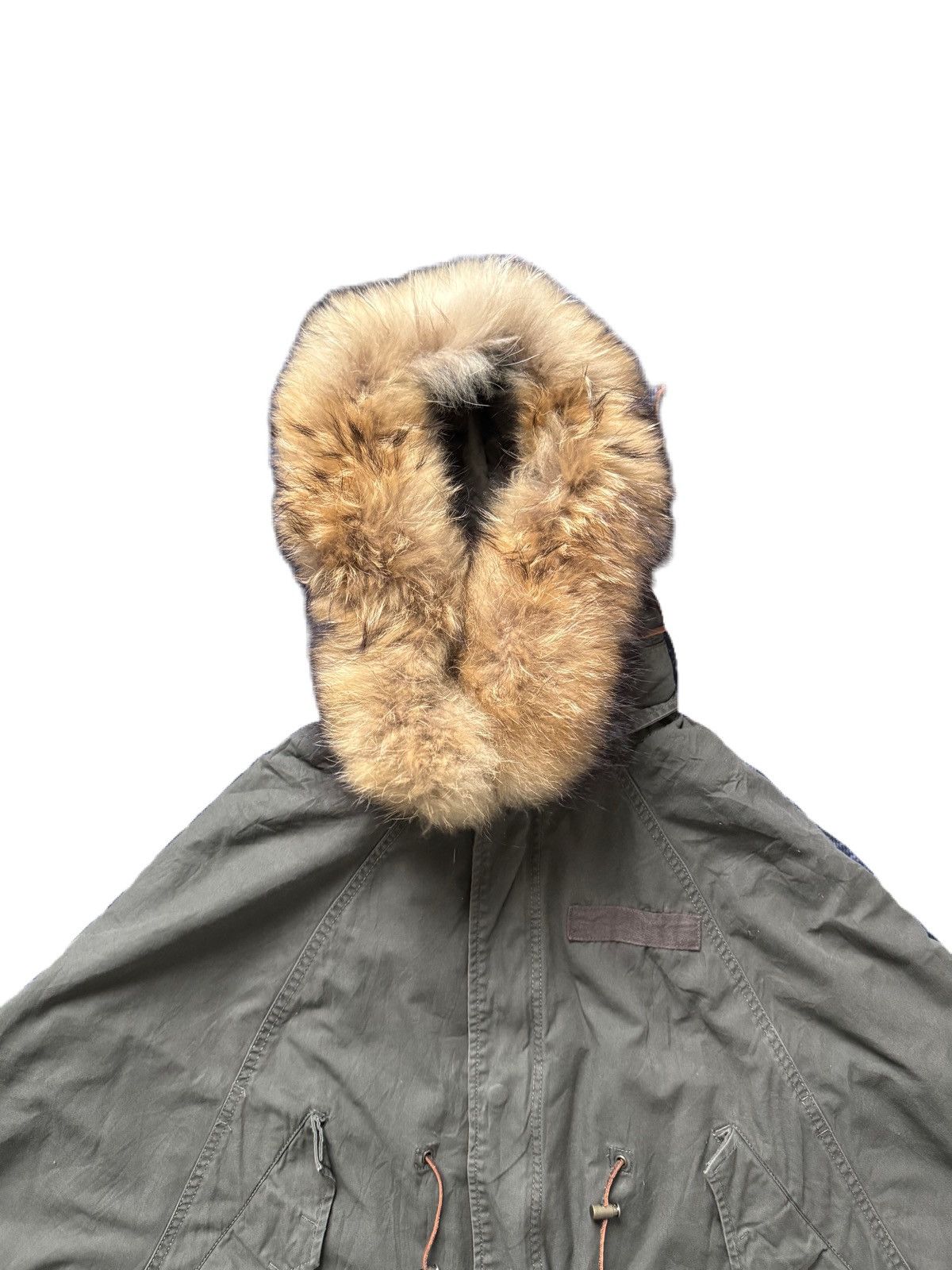 GOA GOA PONCHO RACOON FUR DETACHABLE HOODIES Size US M / EU 48-50 / 2 - 4 Thumbnail