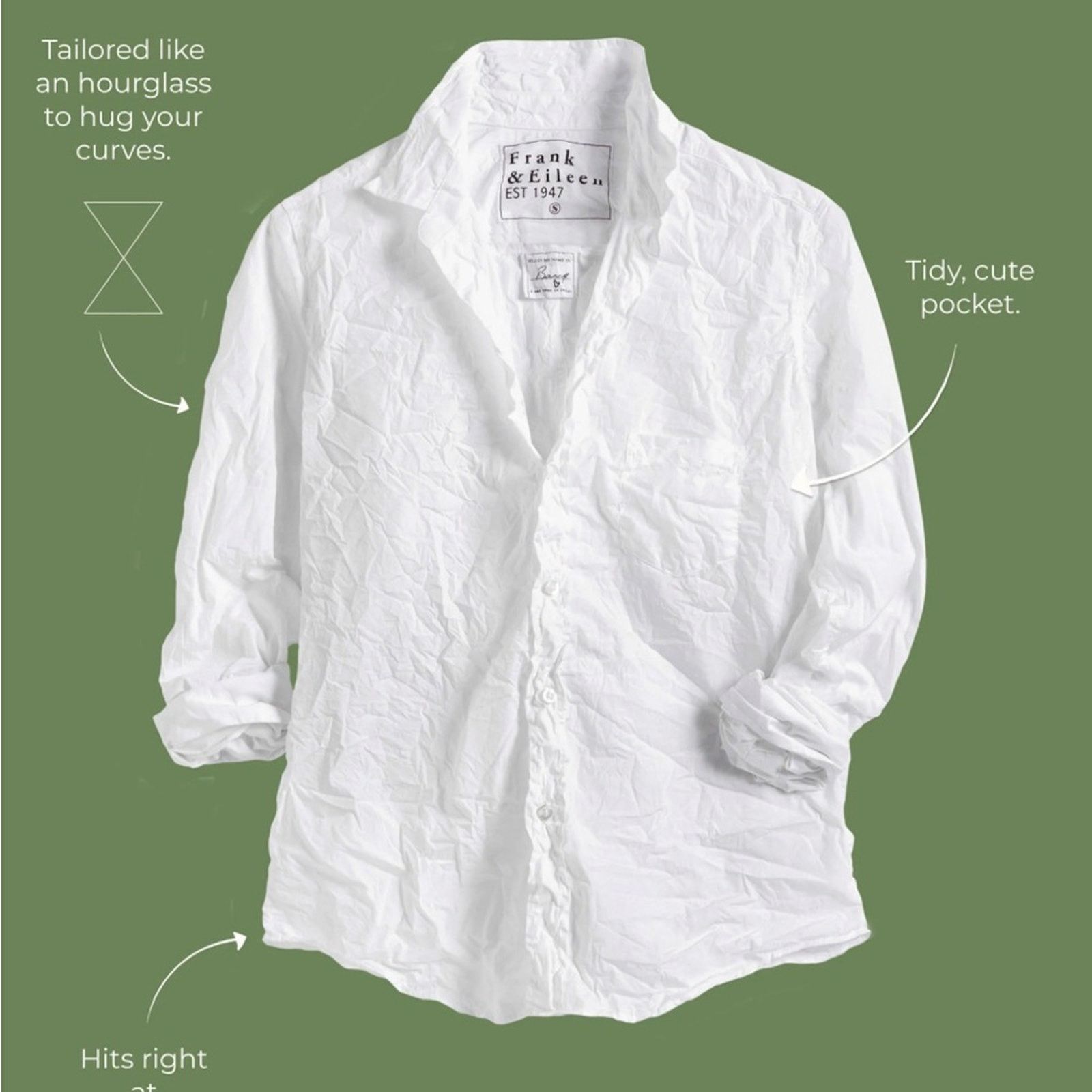 Frank & Eileen Frank & Eileen Barry Button-Up Shirt Signature Crinkle Size M / US 6-8 / IT 42-44 - 1 Thumbnail