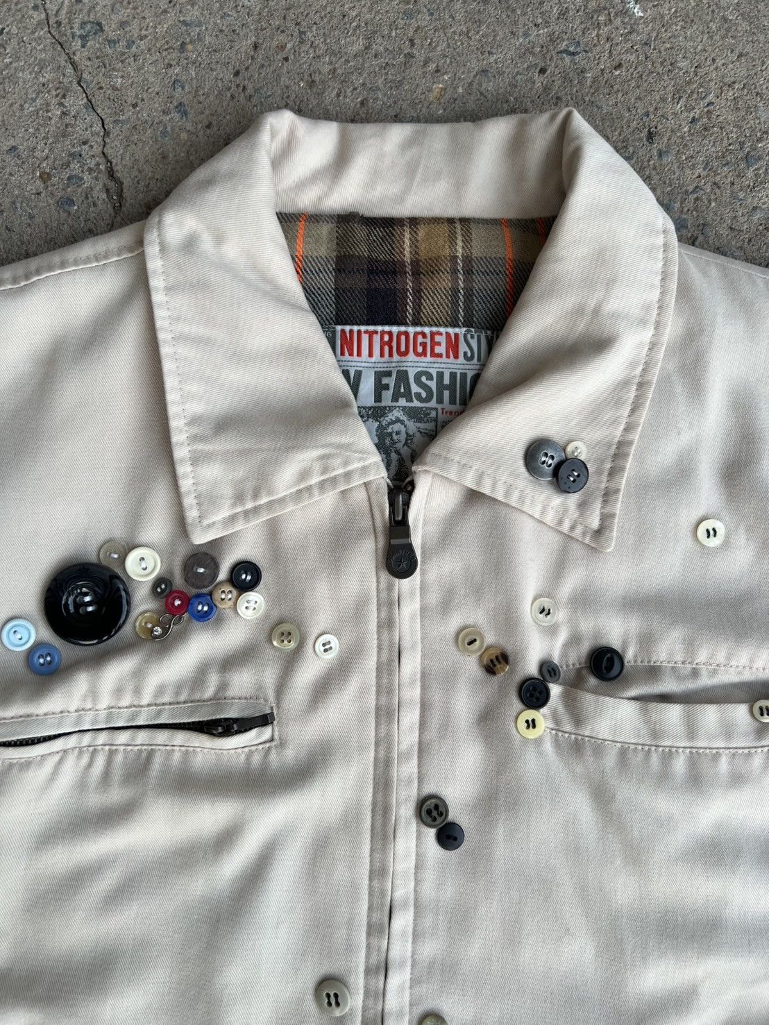 Handmade Vintage Multiple buttons Jacket Size US M / EU 48-50 / 2 - 4 Thumbnail