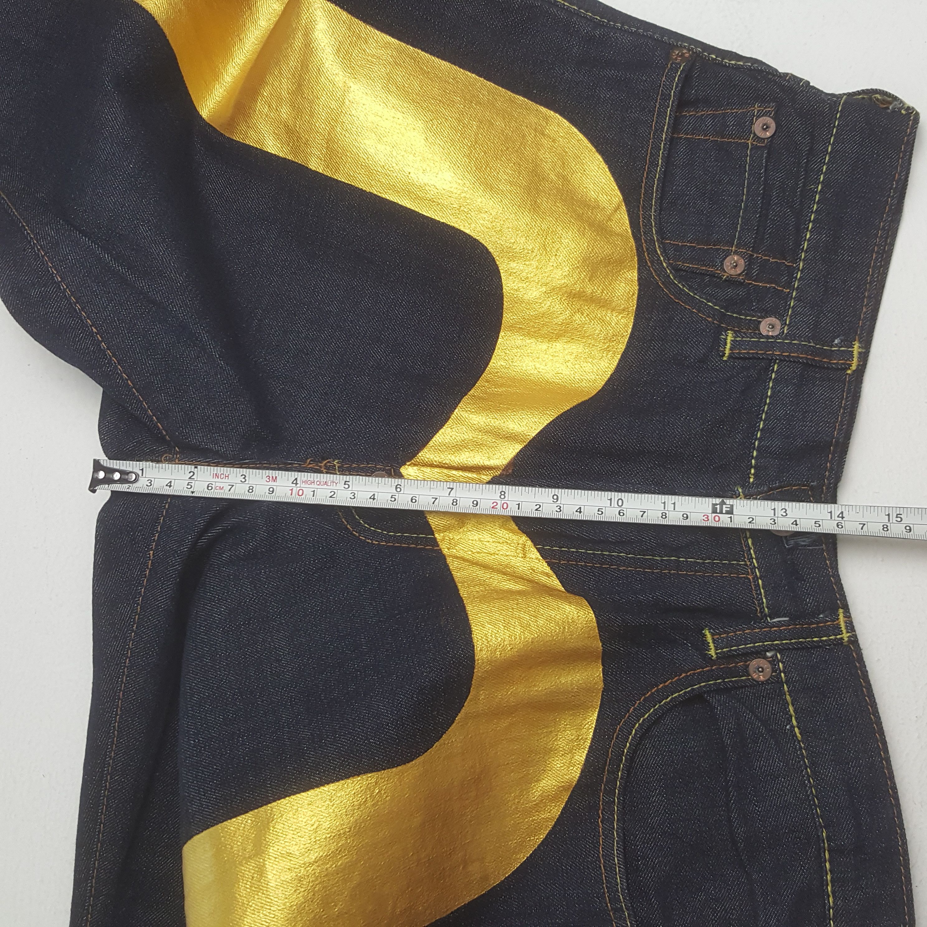 Evisu × Vintage Vintage Evisu Japan Custom Daicock Art Denim Jeans Size US 31 - 8 Thumbnail
