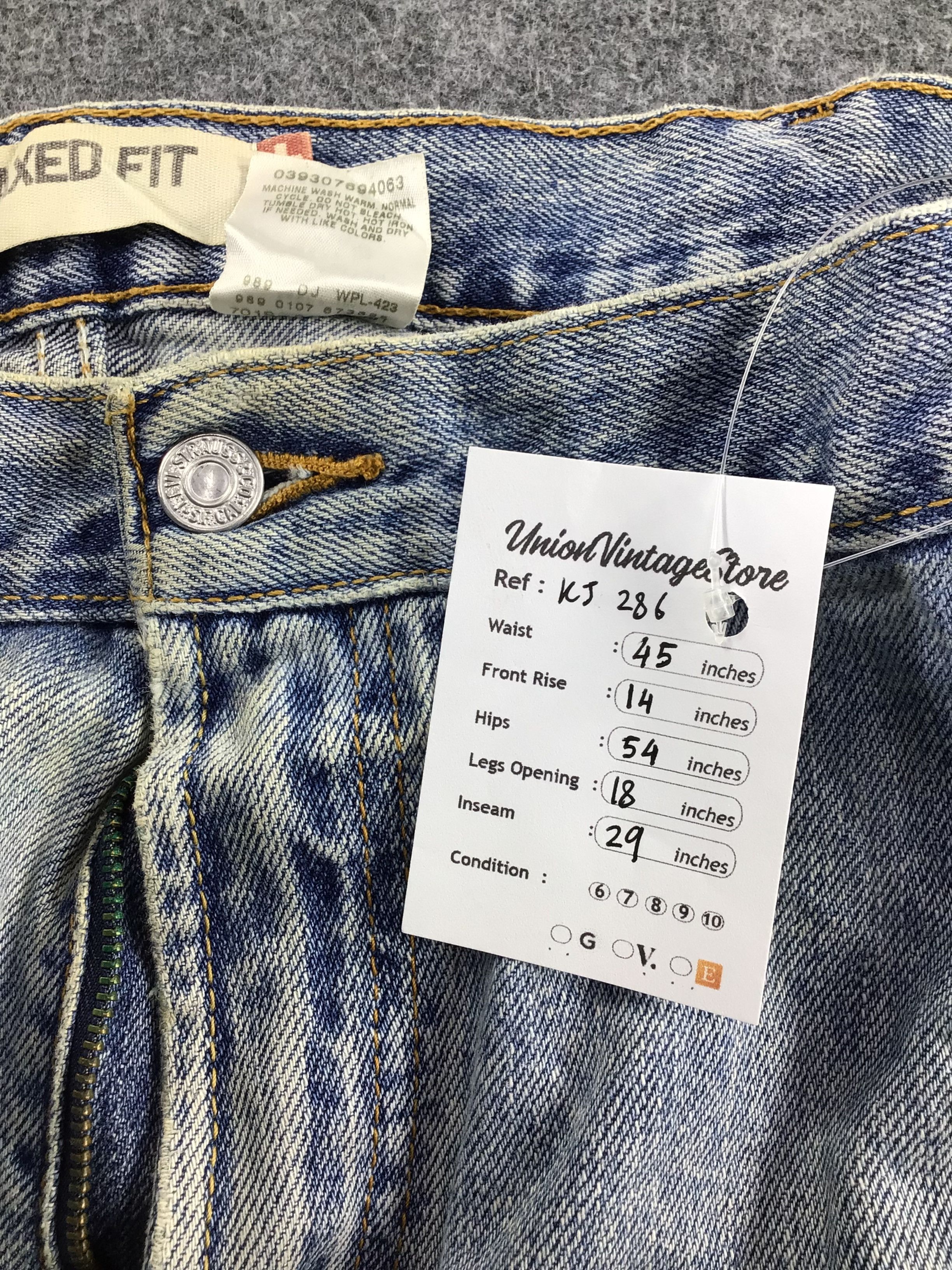 Levi's Vintage Levis 550 Jeans Dirty Stone Wash 46x29 KJ286 Size US 44 / EU 60 - 12 Thumbnail