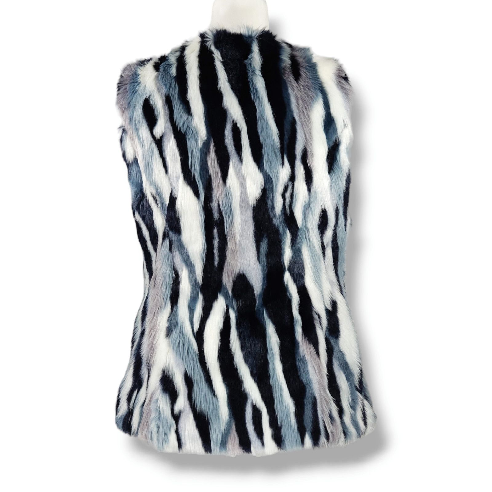 Other EUC INC Int'l Patchwork Faux Fur Vest Sz. S Mob Wife Y2K Size S / US 4 / IT 40 - 3 Thumbnail