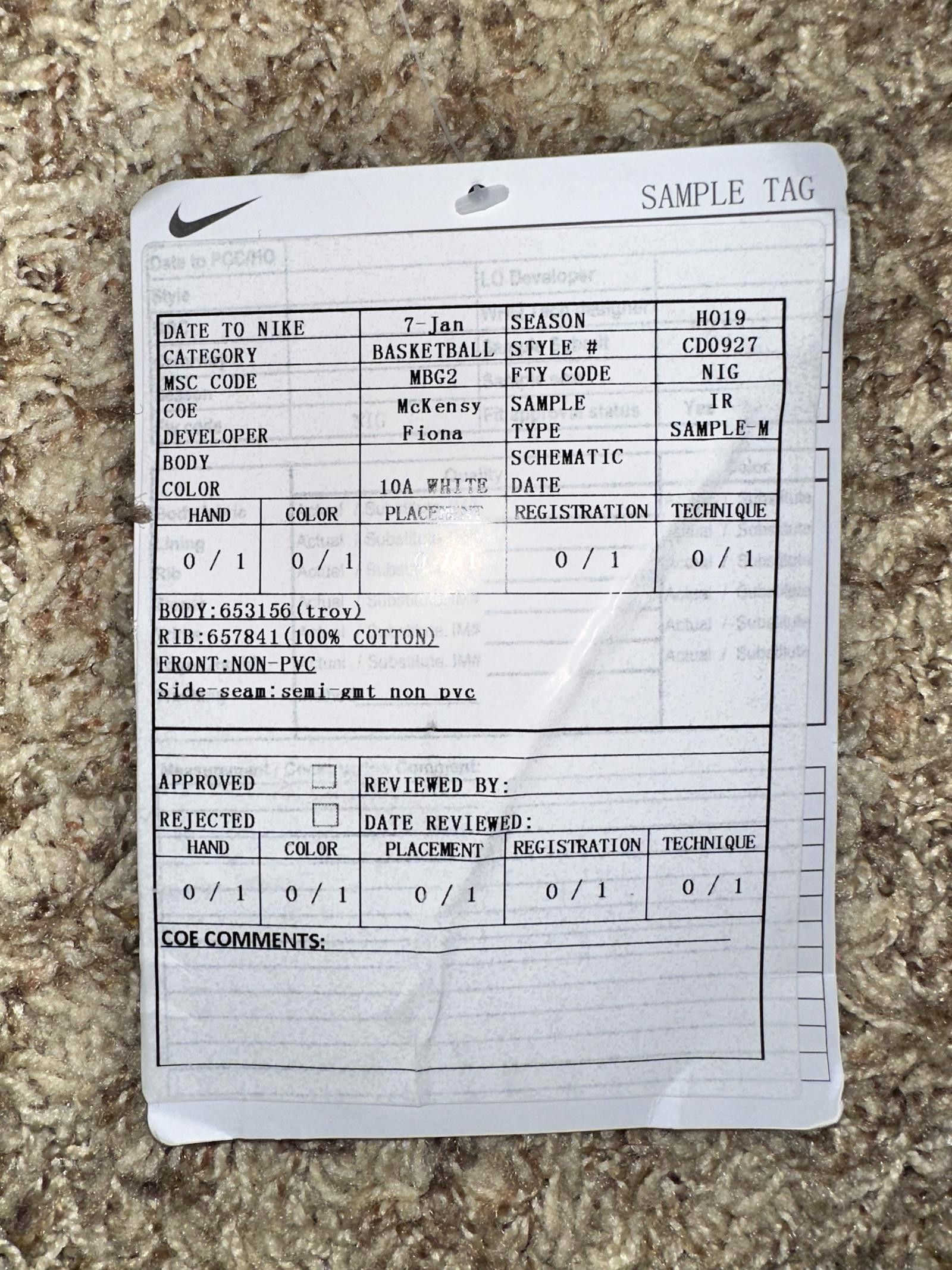 Nike Nike Kyrie Irving Dry Tee SS White Sample Size US M / EU 48-50 / 2 - 6 Thumbnail