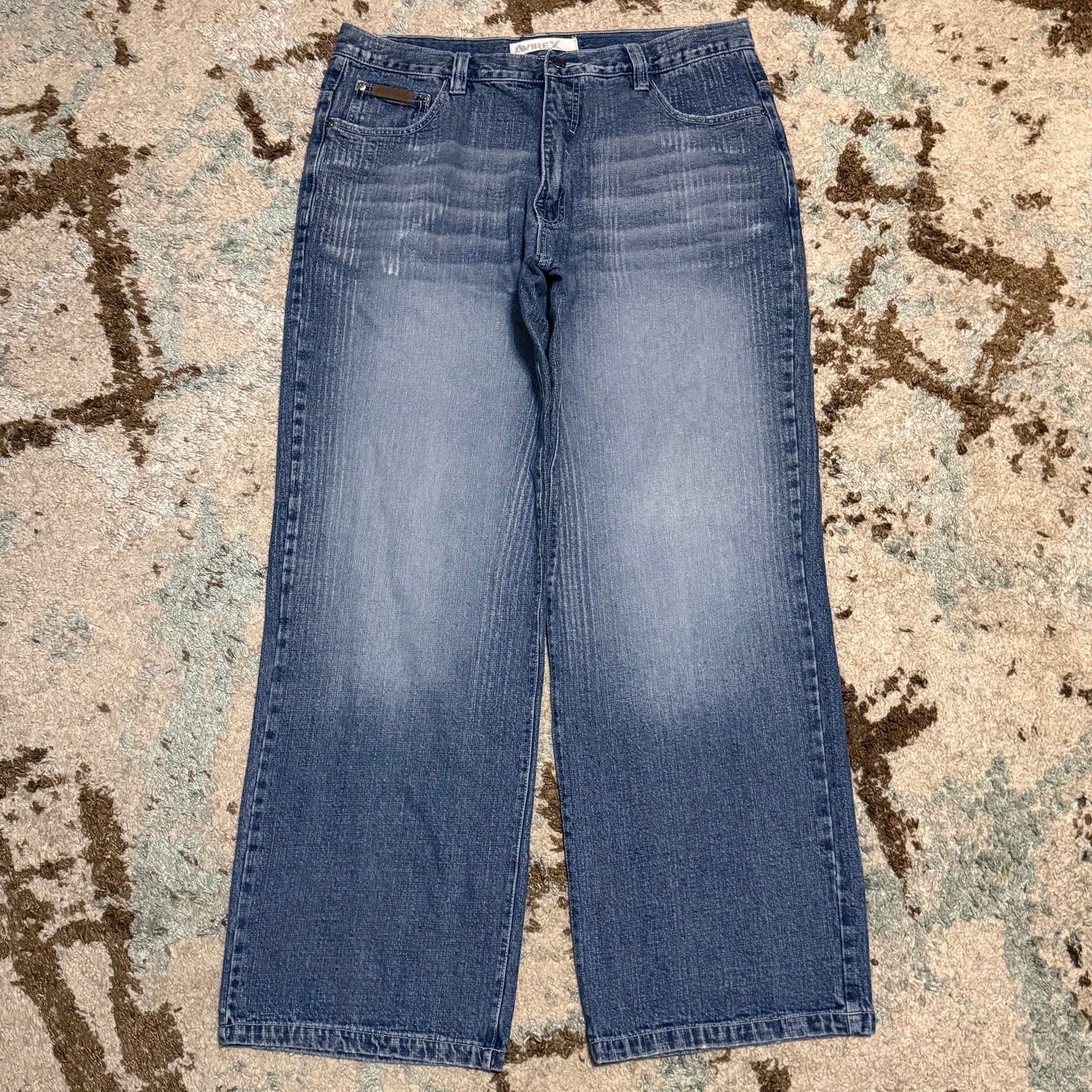 Avirex Vintage Avirex Baggy Jeans 38x32 Striped Y2K Southpole Style Size US 38 / EU 54 - 2 Thumbnail