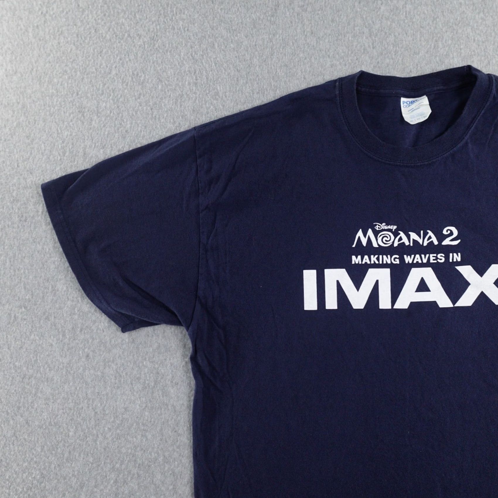 Port & Company Moana Movie Promo XL T-Shirt Mens Blue Short Sleeve Crew Neck IMAX Disney Maui 22X29 2020-2029 Port & Company Size US XL / EU 56 / 4 - 6 Thumbnail