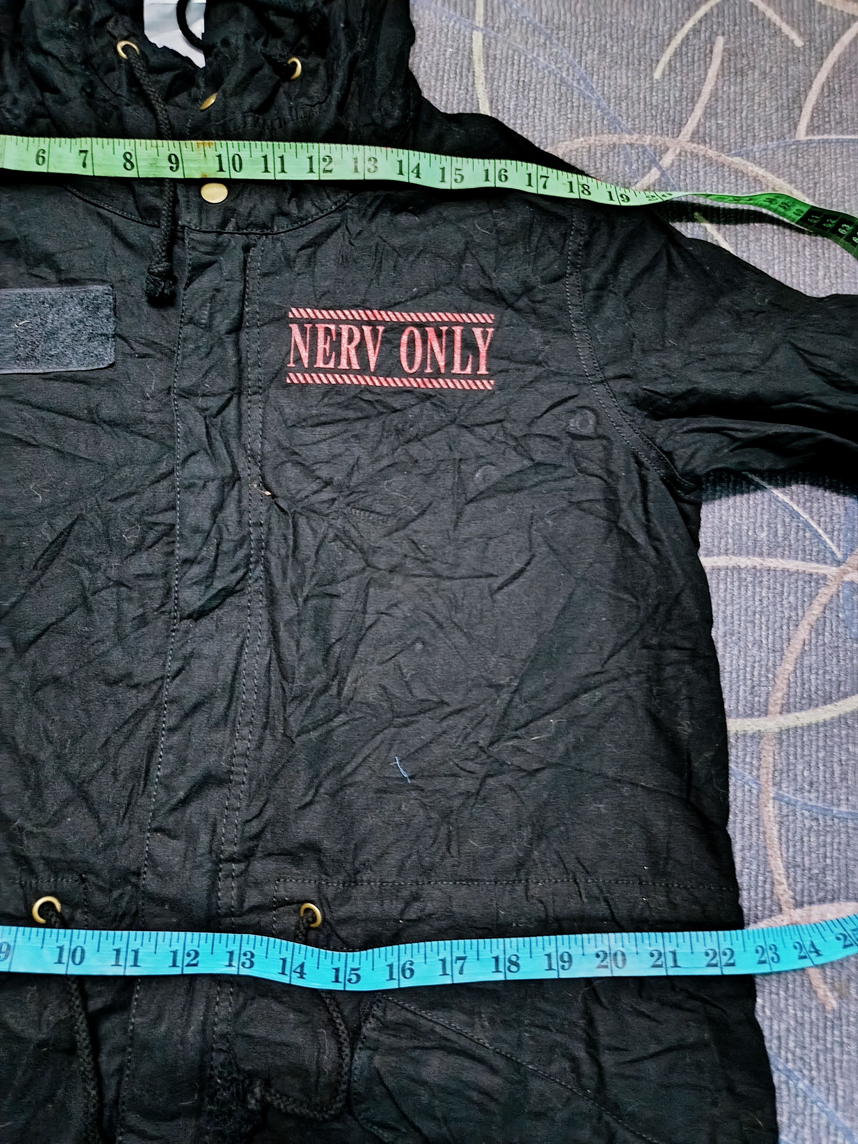 Anime × Cartoon Network Rare Y2K Evangelion NERV Hoodie Jacket By Cospa Size US M / EU 48-50 / 2 - 8 Thumbnail
