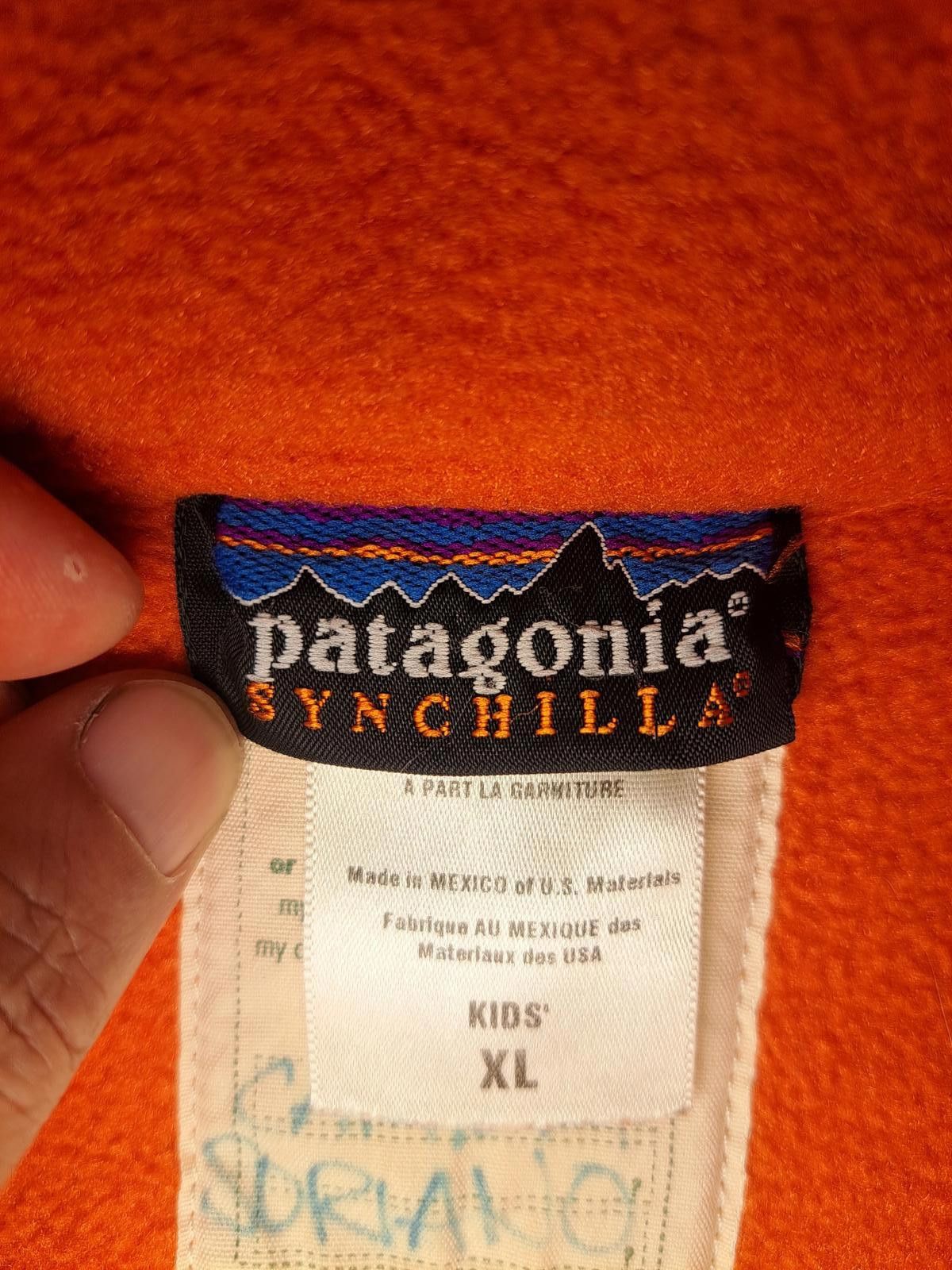 Patagonia VINTAGE 1997 Patagonia Synchilla Pullover Kids XL Orange Size US XL / EU 56 / 4 - 2 Thumbnail