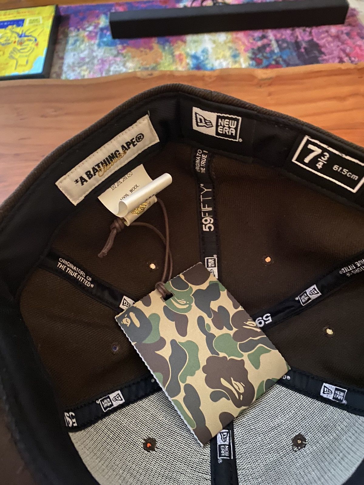 Bape DS BAPE NE FITTED (KANYE) - 7 3/4 - 20+ YEARS OLD W/ TAGS Size ONE SIZE - 5 Thumbnail