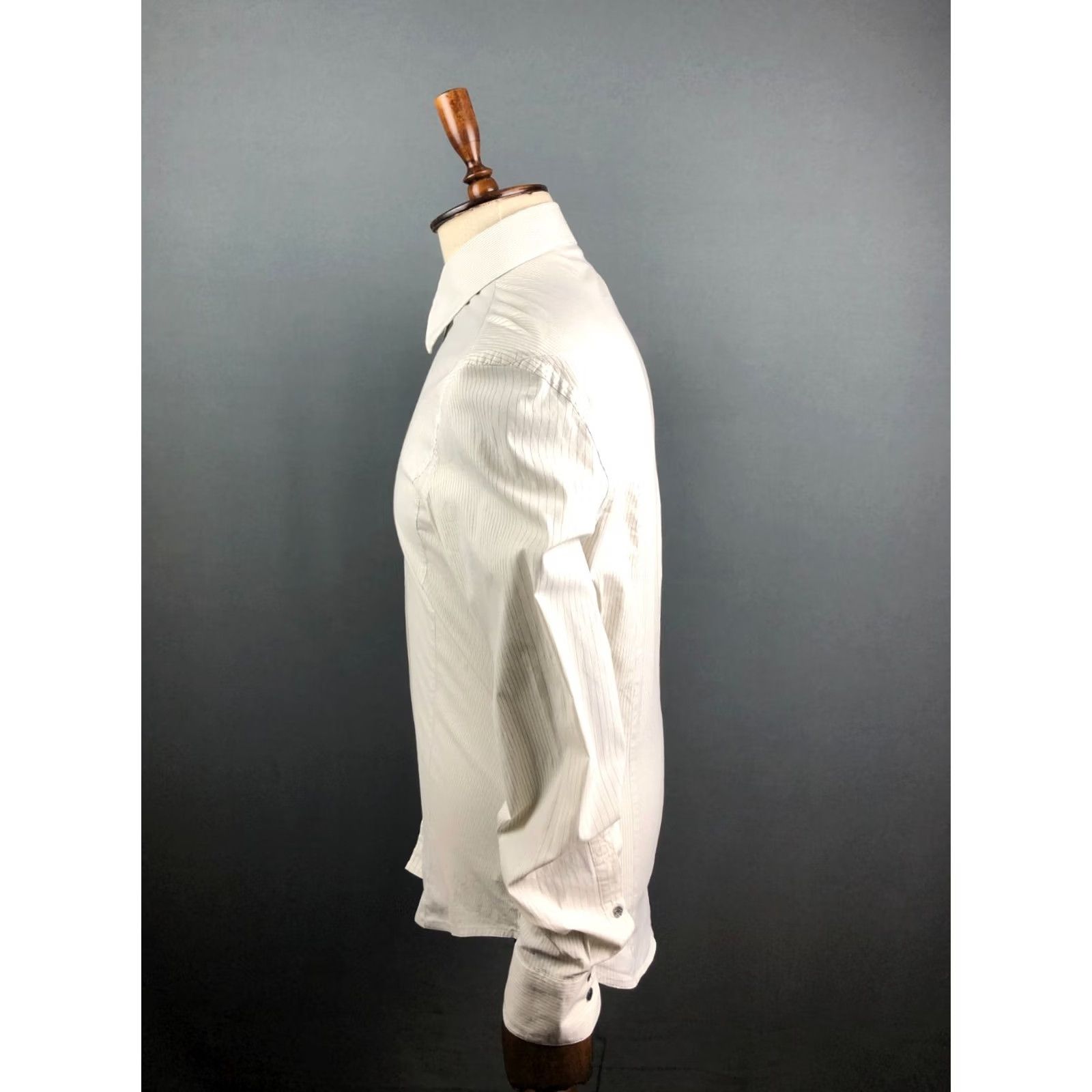 Roberto Cavalli Class Roberto Cavalli Shirt White Striped Cotton Men Size 16 Button-Up Collared Long Sleeve-Brand Shirt Men XS? Size US L / EU 52-54 / 3 - 2 Thumbnail