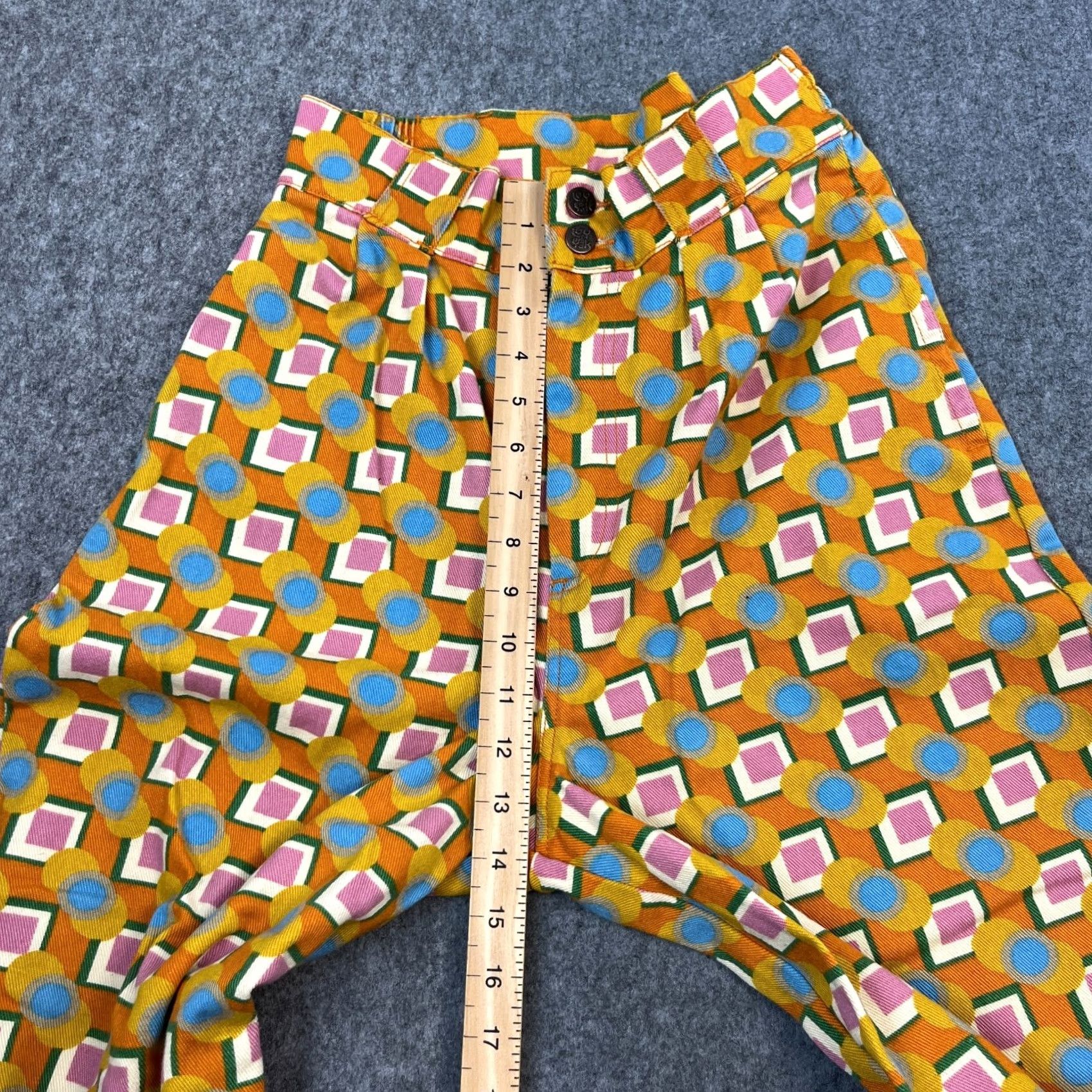 Vintage Lucy & Yak Jeans Womens Cropped 25 UK 6 High Waist Addison Organic Cotton BODHI Denim Yellow Tapered Classic 5-Pocket Womens Jeans Size 28" / US 6 / IT 42 - 6 Thumbnail