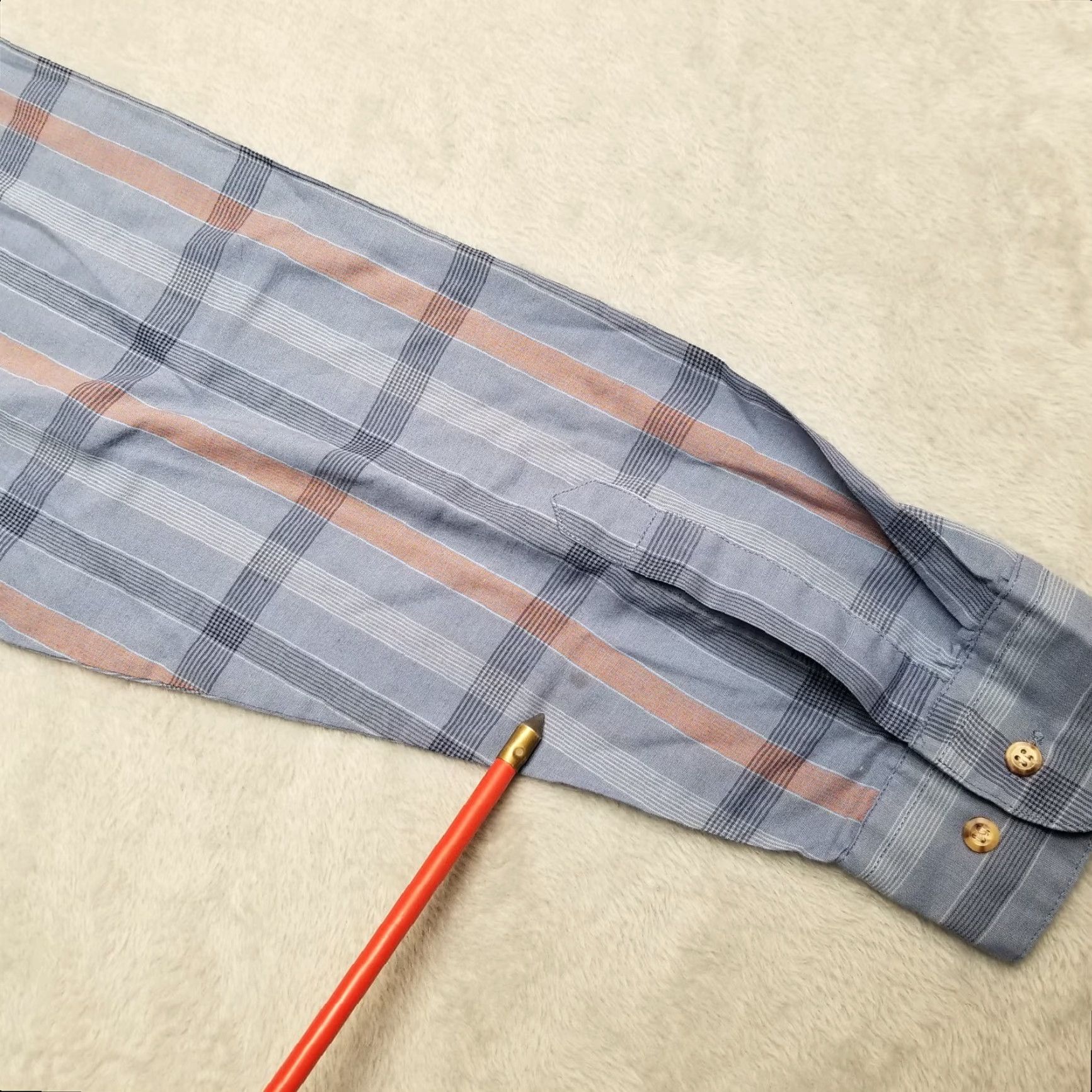 Vintage Marines Club Shirt Men XL Blue Plaid Lightweight Cotton Polyester Blend Button-Up Long Sleeve Casual Gyms Outdoors American Size US XL / EU 56 / 4 - 6 Thumbnail