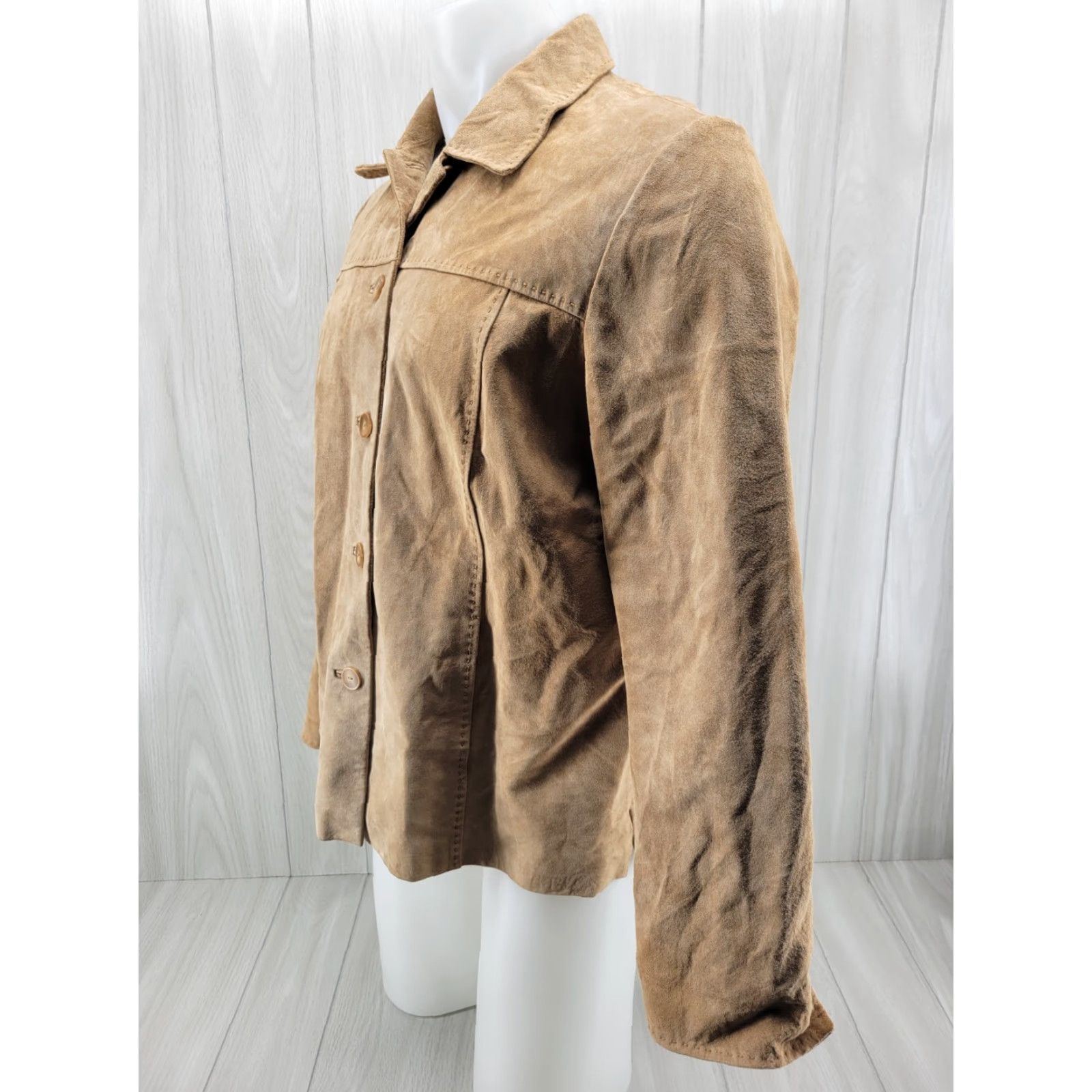 Pendleton VINTAGE Pendleton Womens Leather Jacket Tan Lined Lightweight Sz XL Size XL / US 12-14 / IT 48-50 - 2 Thumbnail