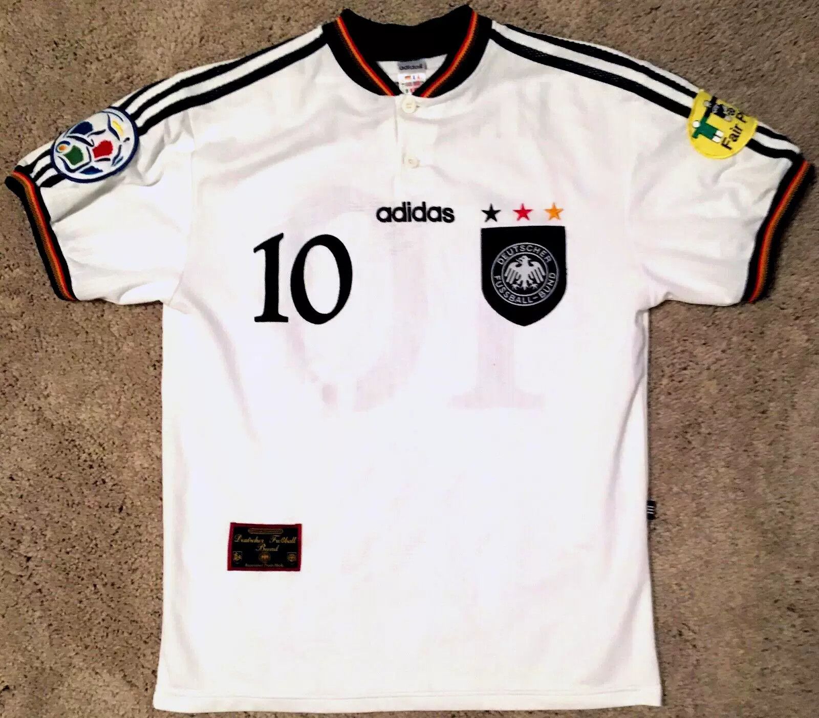 Other 1996 Germany #10 Thomas Häßler Jersey Size US M / EU 48-50 / 2 - 2 Thumbnail