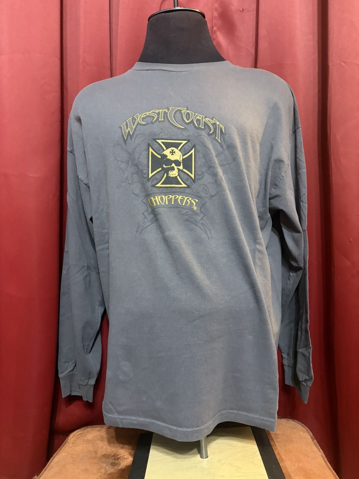 West Coast Choppers Vintage West Coast Choppers Long Sleeve Y2K Biker Tee Grail Size US XXL / EU 58 / 5 - 2 Thumbnail