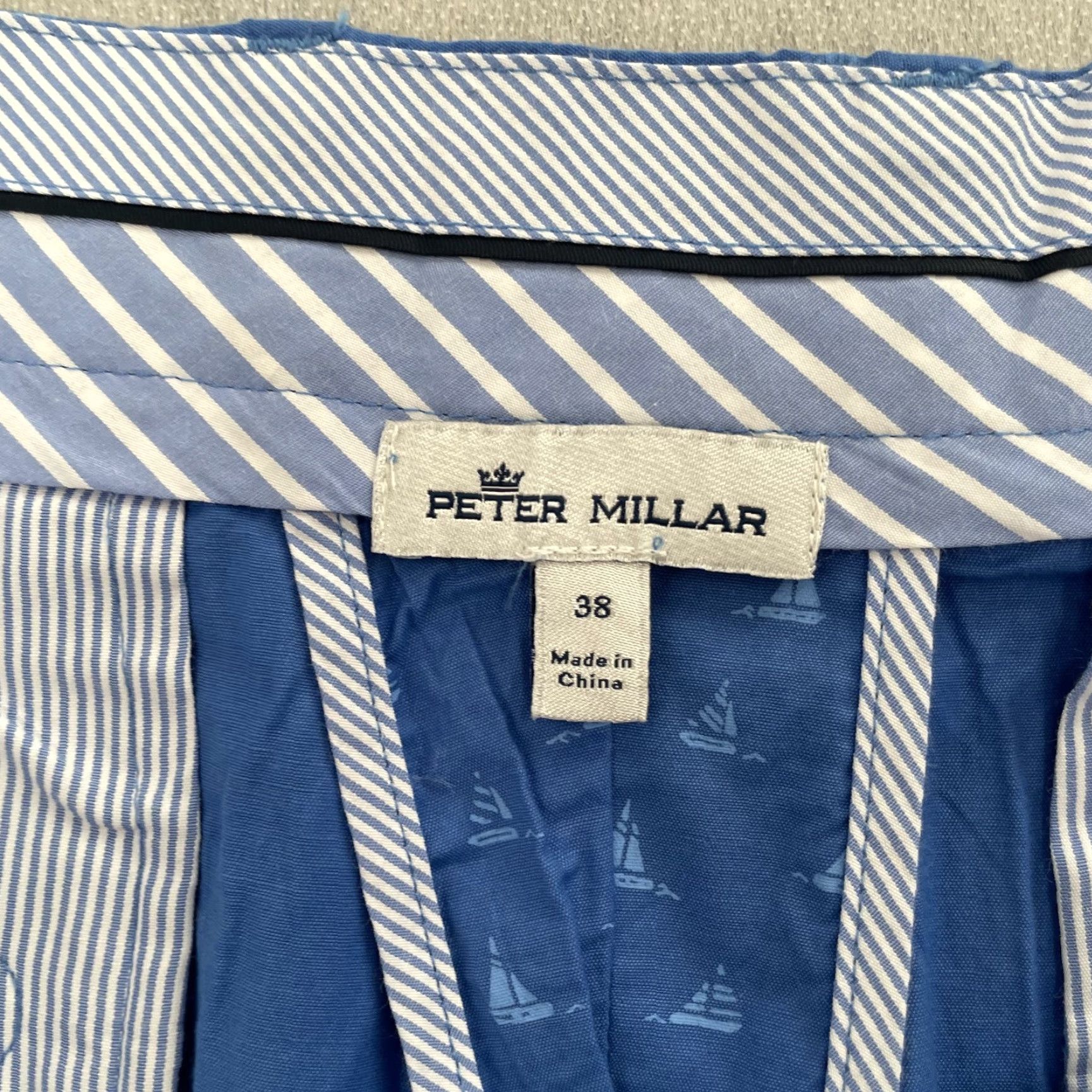 Peter Millar Peter Millar Shorts Adult 38 Blue Seaside Seaboat All Over Print Lightweight NEW Size US 38 / EU 54 - 6 Thumbnail