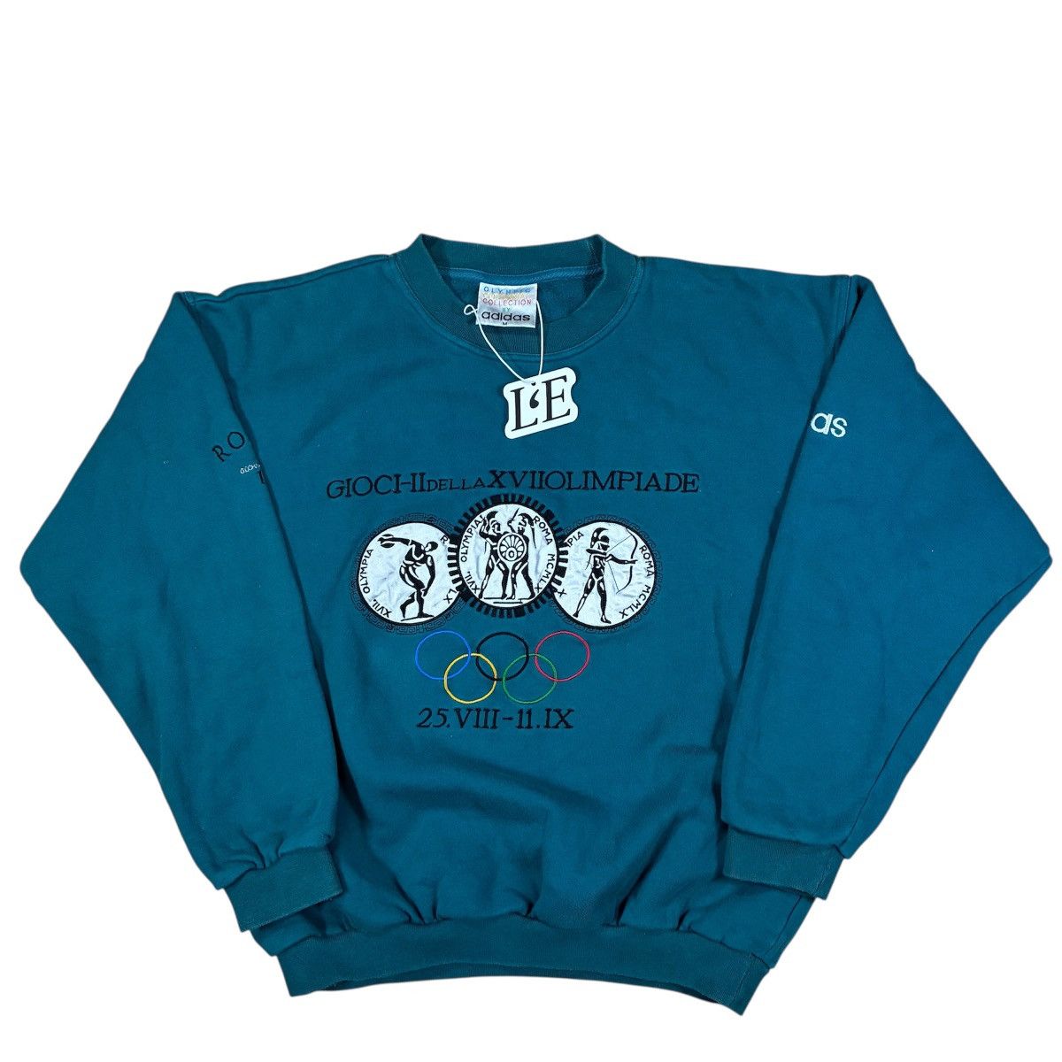 Adidas Mens Vintage Sweatshirt Adidas Olympic Games Size S-M Size US S / EU 44-46 / 1 - 1 Thumbnail