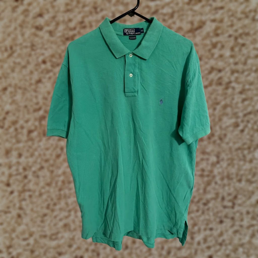 Polo Ralph Lauren Polo Ralph Lauren Polo Shirt S/S Casual Mint Green Purple Pony Logo - Men's XL Size US XL / EU 56 / 4 - 1 Thumbnail