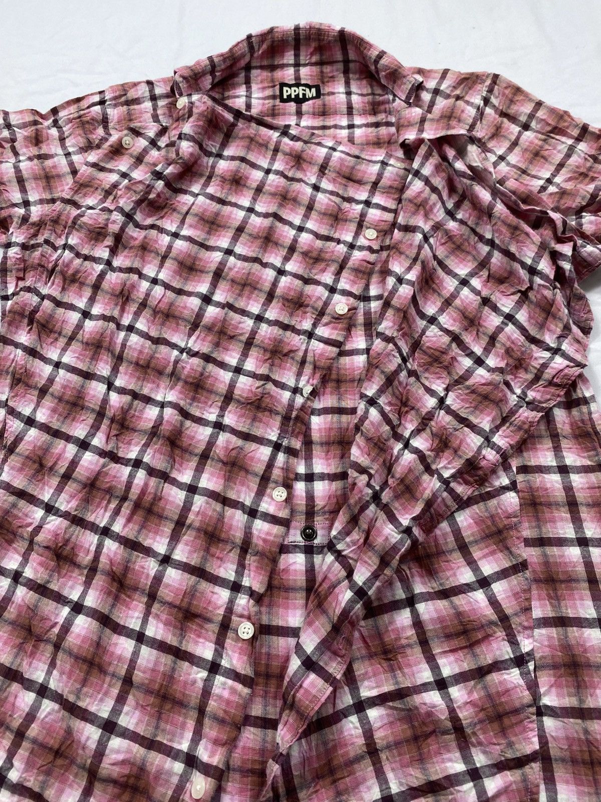 PPFM 2000s PPFM Asymmetrical Flannel Size US M / EU 48-50 / 2 - 5 Thumbnail