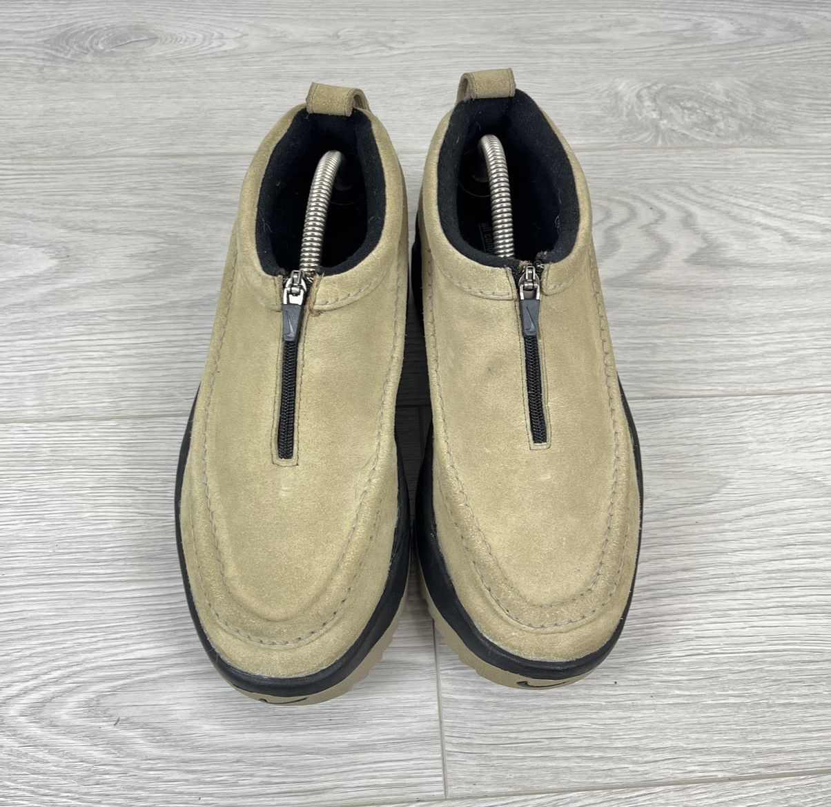 Vintage Rare Nike ACG IZY Vintage 00s Suede Beige Platform Zip Shoes Size US 8 / EU 41 - 6 Thumbnail