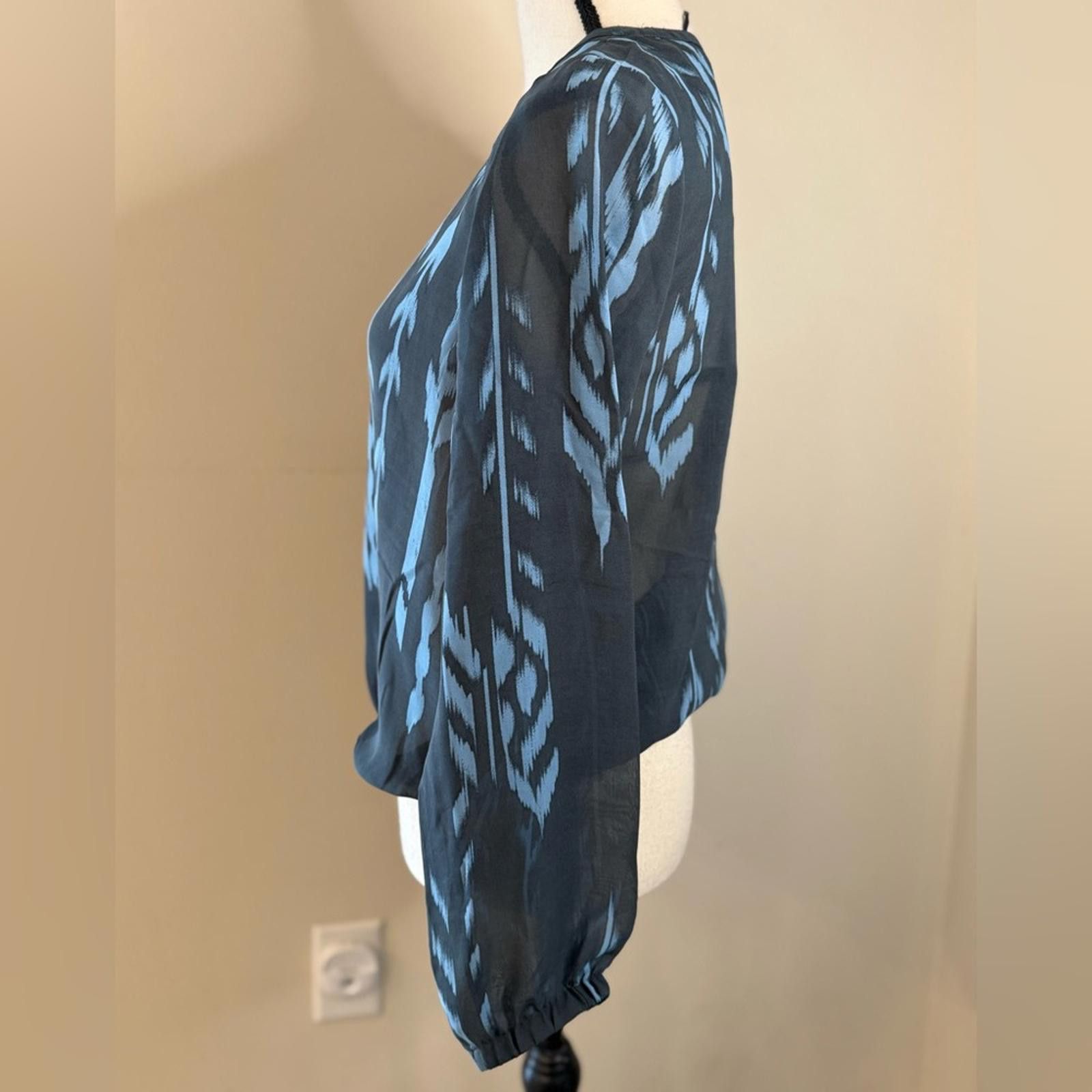 Other ruff hewn GREY zippered jacket navy & light blue floral XS Size XS / US 0-2 / IT 36-38 - 3 Thumbnail