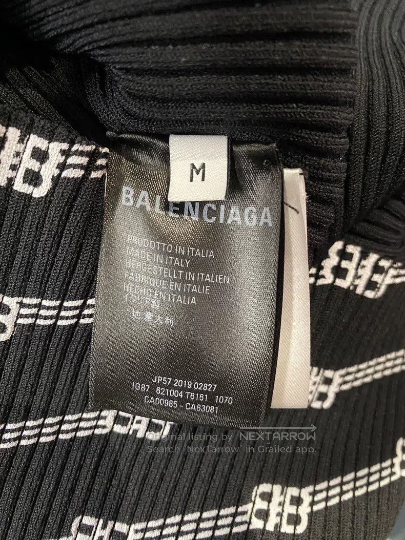 Balenciaga Balenciaga Black Letter Printed Sweater Size US M / EU 48-50 / 2 - 3 Thumbnail