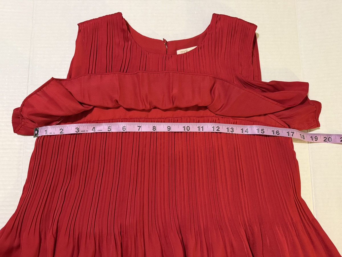 Maje Maje Women Apple Red Tiered Layered Ruffle Sleeveless Dress Size XS / US 0-2 / IT 36-38 - 8 Thumbnail