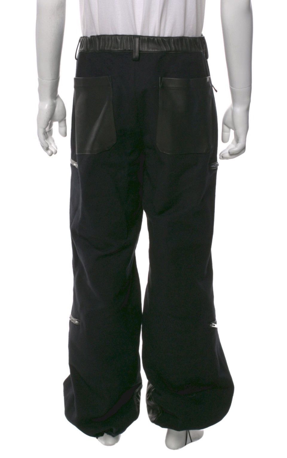 Helmut Lang Helmut Lang Leather Lightweight Runway Black Ski Pants Size US 36 / EU 52 - 3 Thumbnail