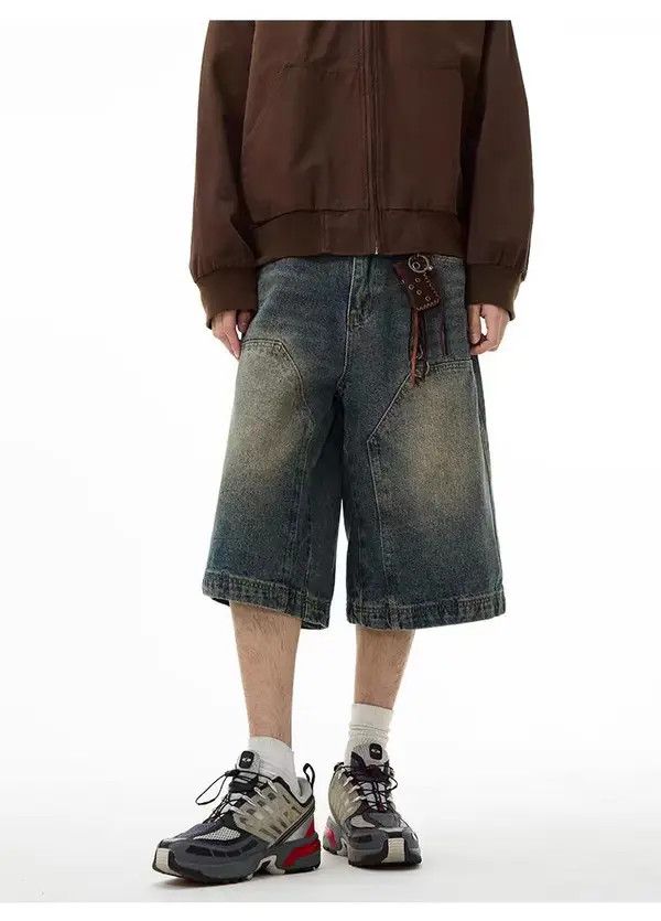 Japanese Brand Manami x Yumi Street Vintage Loose Fit Denim Shorts Size US 32 / EU 48 - 1 Thumbnail