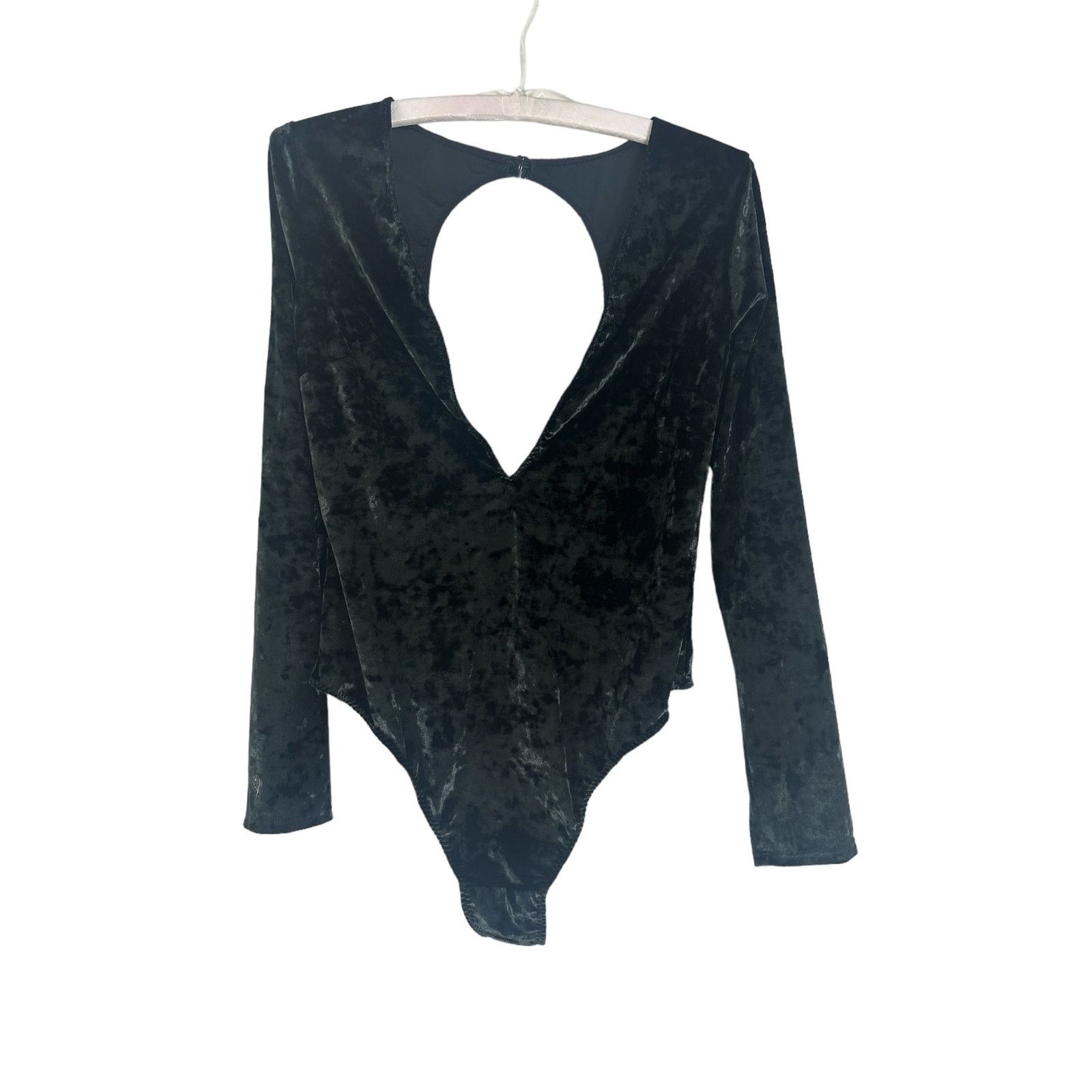 Victoria's Secret NWT Victoria's Secret Crushed Green Velvet Bodysuit M Size M / US 6-8 / IT 42-44 - 4 Thumbnail