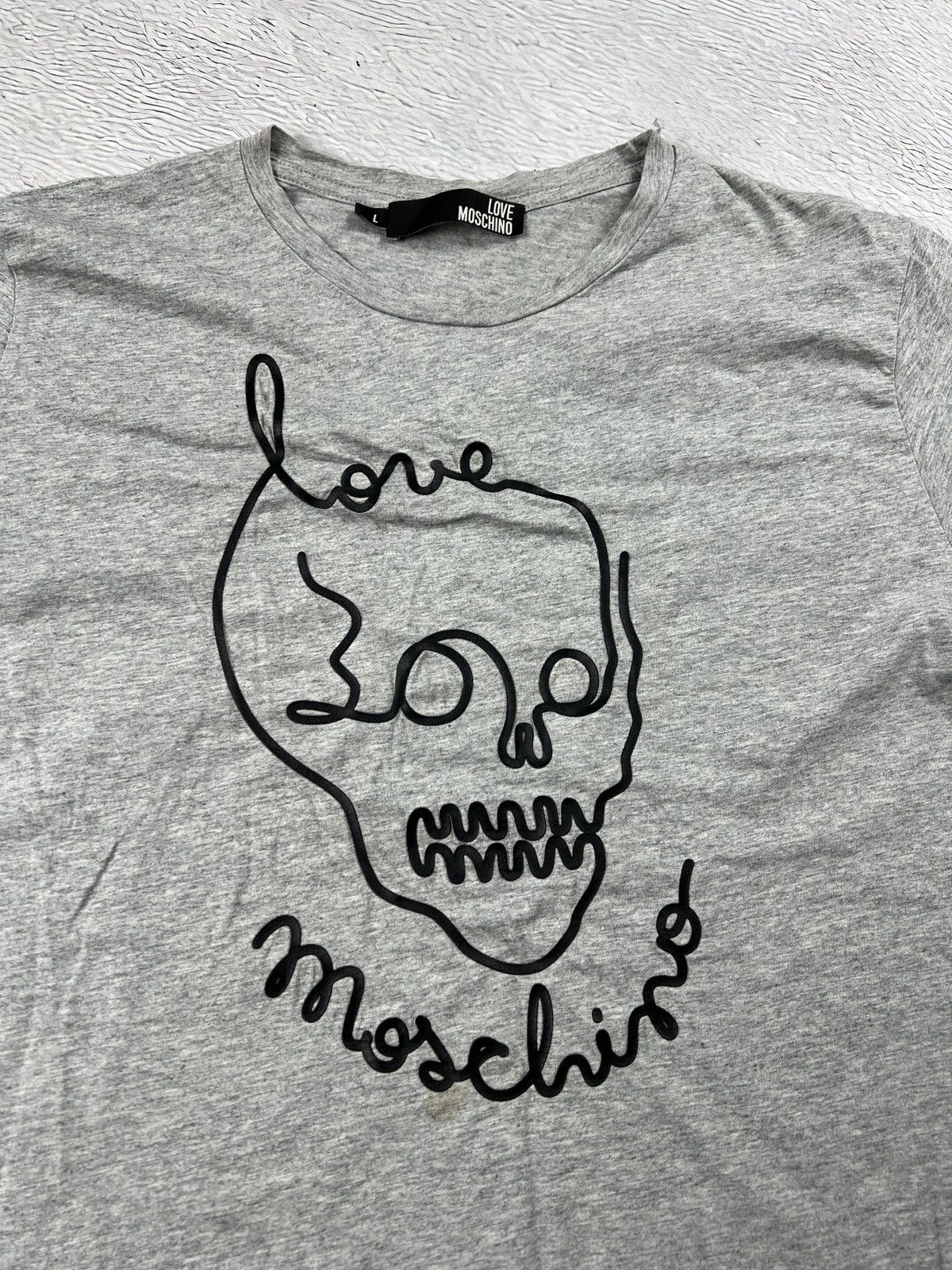 Designer × Moschino Love Moschino skull t shirt vintage Size US L / EU 52-54 / 3 - 3 Thumbnail