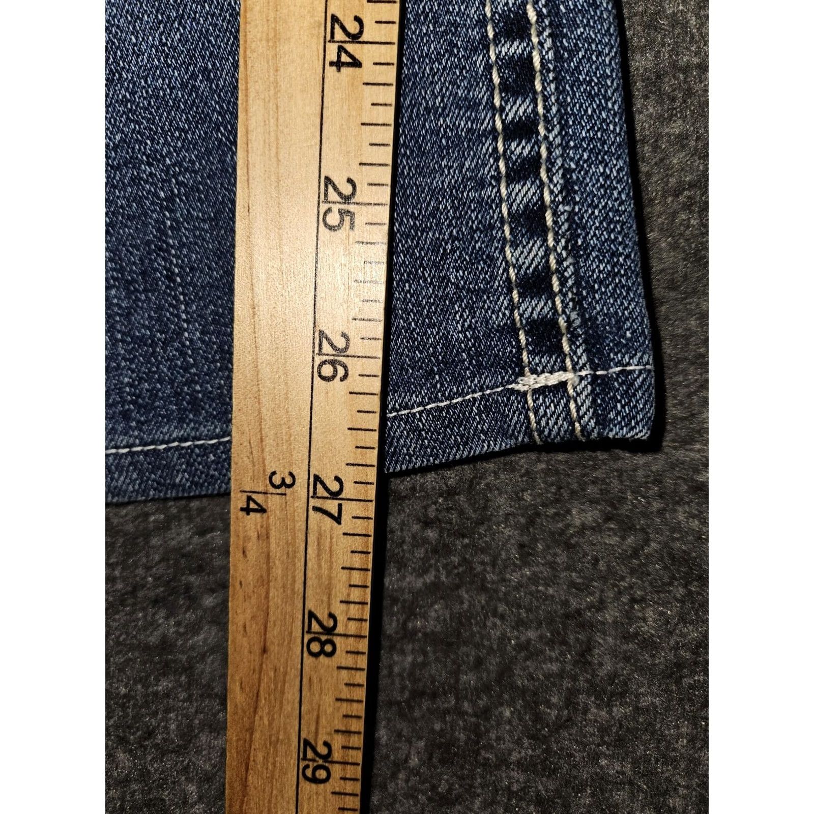 Wrangler VINTAGE Wrangler Jeans Womens Bootcut 9/10 32 Blue Embroidered Pockets Stretch Denim 10MWZ Womens Jeans Size 30" / US 8 / IT 44 - 6 Thumbnail