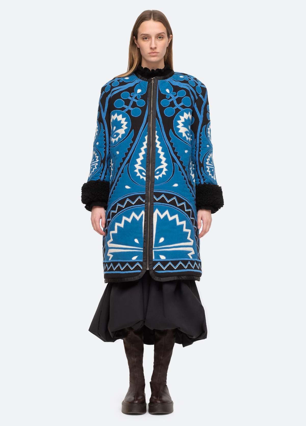 Sea New York Sea New York Gael Appliqué Coat NWT Size XS / US 0-2 / IT 36-38 - 1 Thumbnail