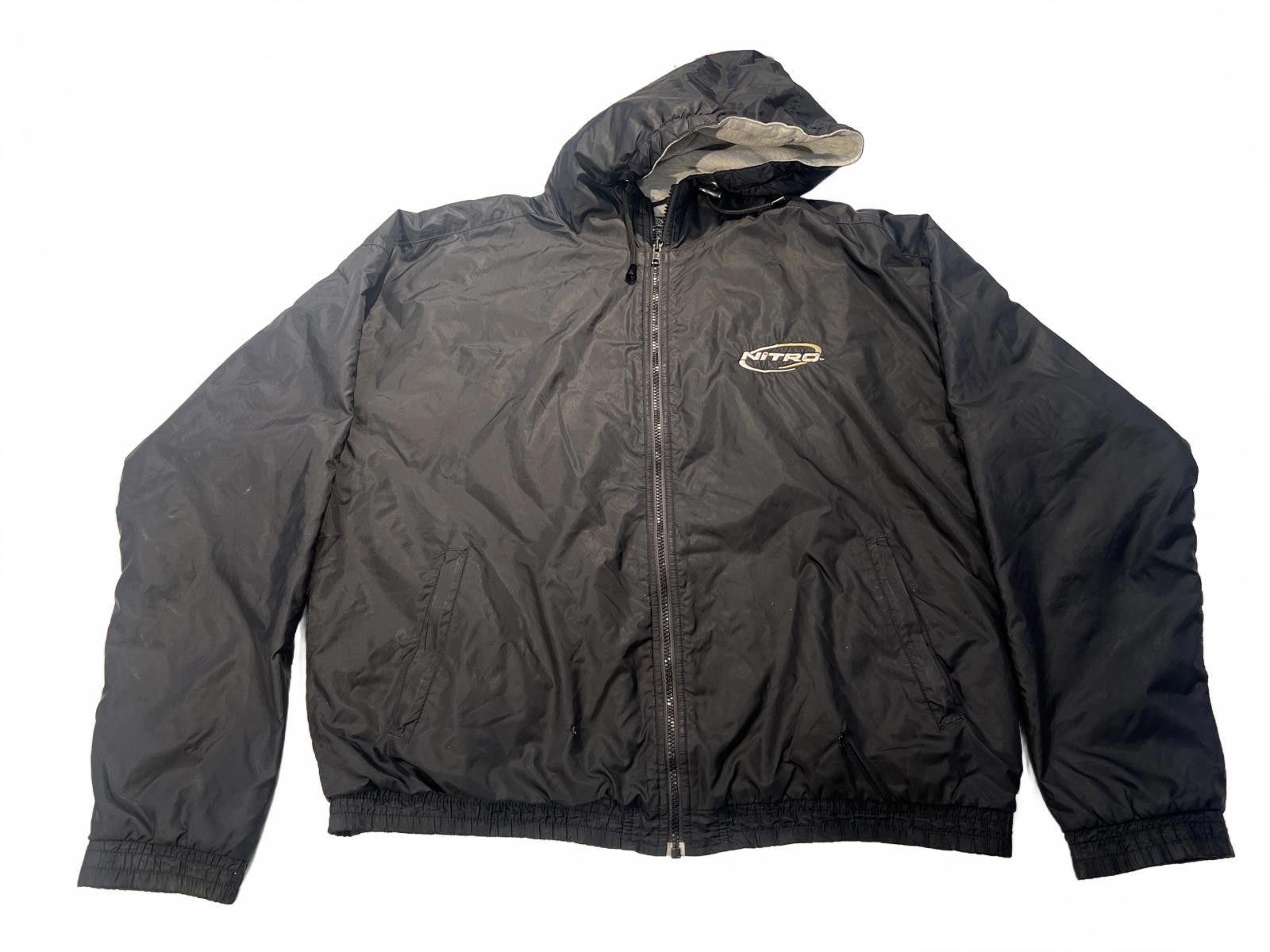 Other VTG Charles River "Nitro Racing" Branded Hooded Windbreaker Size US XL / EU 56 / 4 - 1 Thumbnail