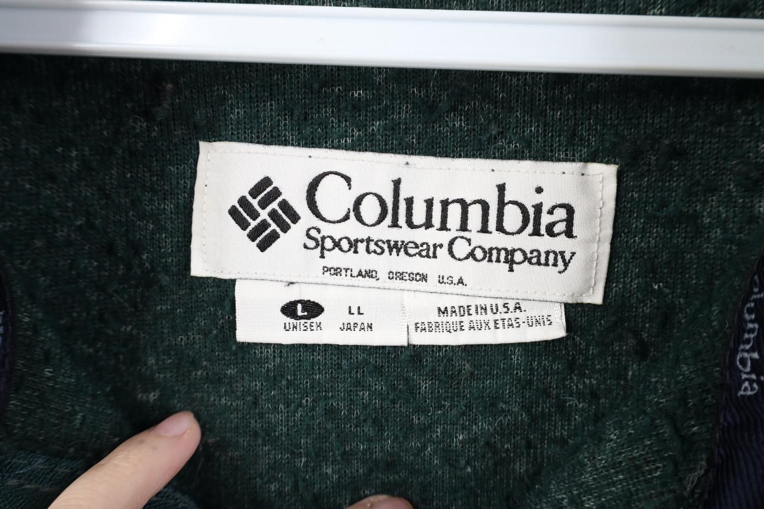 Columbia Vintage 90s Columbia Fleece 1/4 Zip Pullover Sweater USA Size US L / EU 52-54 / 3 - 8 Thumbnail