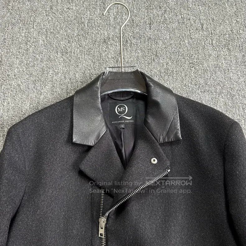 Alexander McQueen ALEXANDER MCQUEEN Biker Style Zippered Jacket Coat Size US S / EU 44-46 / 1 - 3 Thumbnail