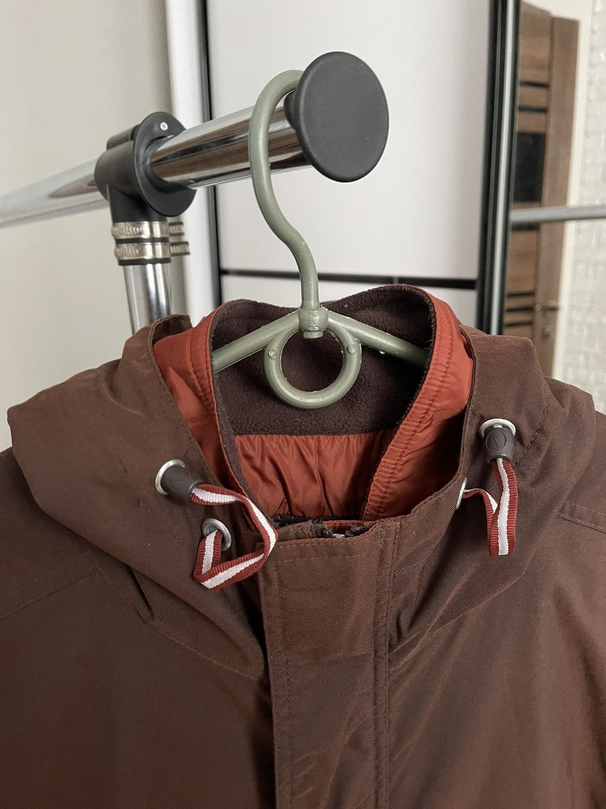 Other Nike Swoosh Vintage Zip Jacket Brown 90s Size US L / EU 52-54 / 3 - 12 Thumbnail