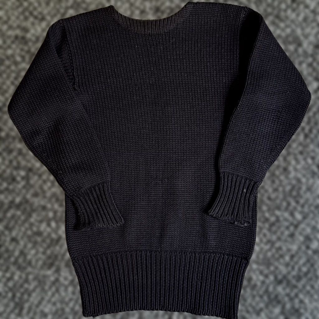 J.W. Brine VINTAGE James W. Brine Knit Sweater M Dark Navy Blue 1920s 1930s Boat Neck Size US M / EU 48-50 / 2 - 1 Thumbnail