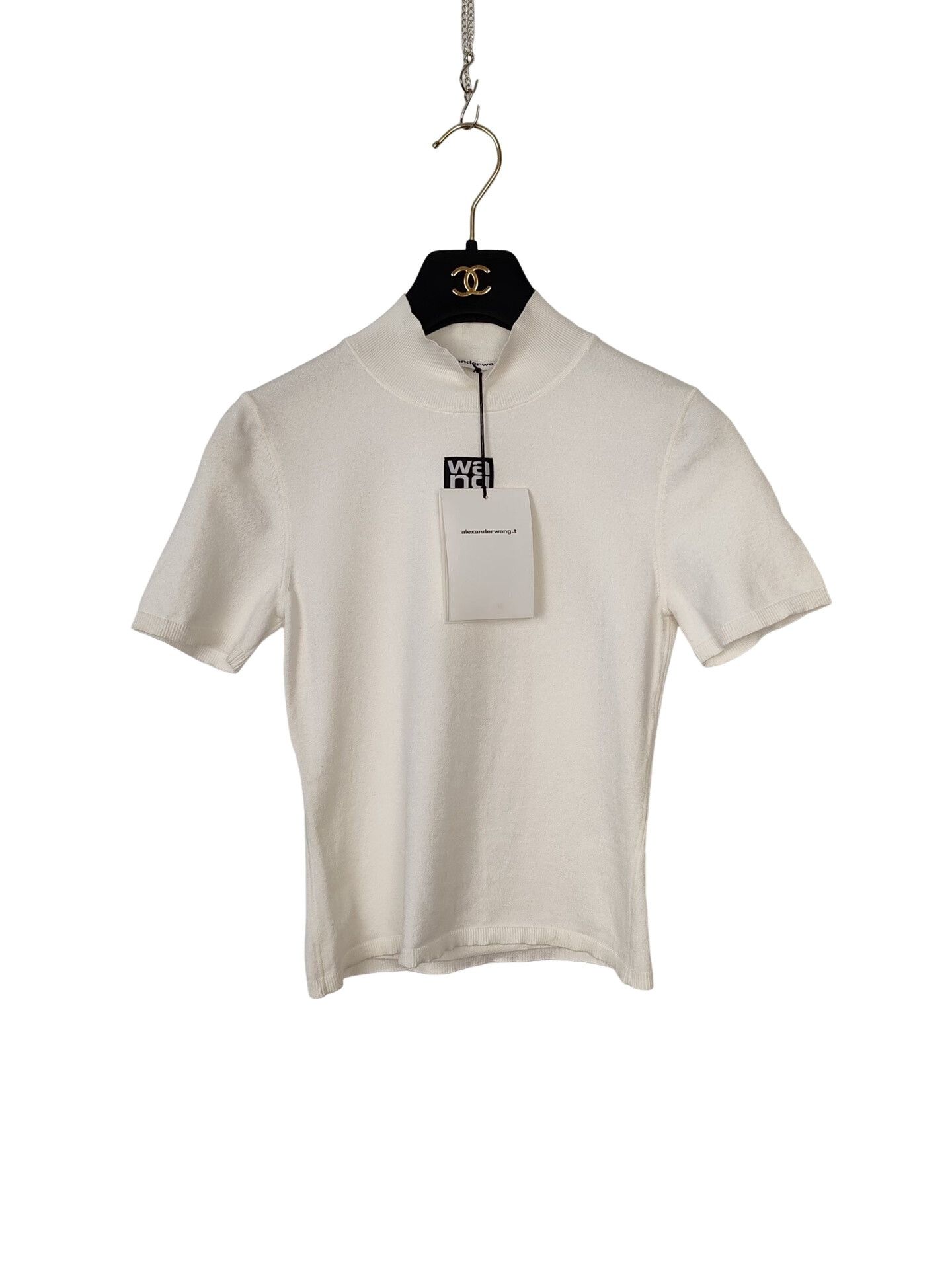 Alexander Wang Alexander Wang Logo Patch Mock Neck Top Size S Size S / US 4 / IT 40 - 1 Thumbnail