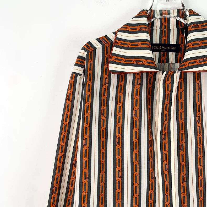 Louis Vuitton Louis Vuitton Color-block striped button-down cotton lapel Size US S / EU 44-46 / 1 - 3 Thumbnail
