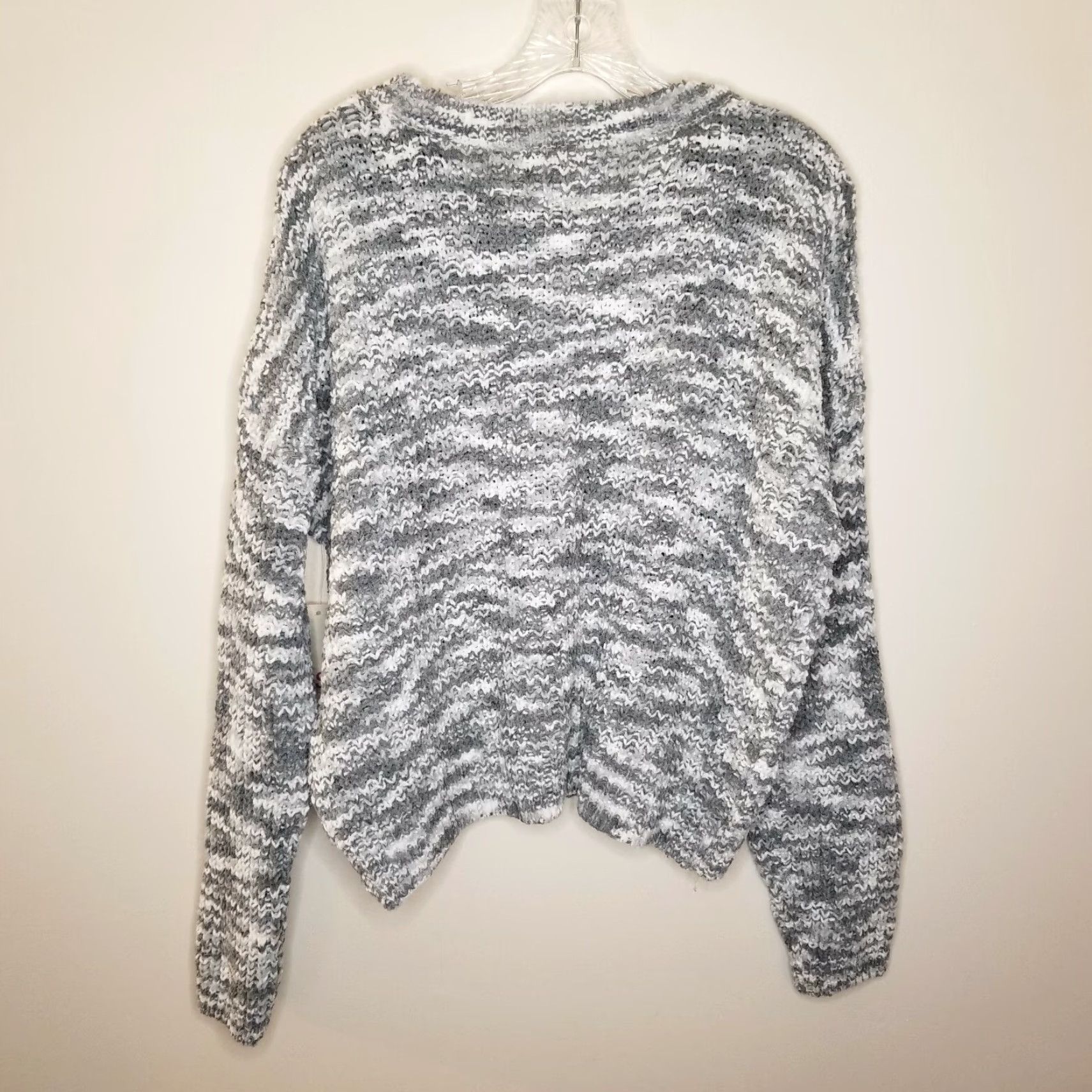 Vintage VINTAGE SO Knitted Pullover Sweater Long Sleeve Women's Size XL Gray White Size XL / US 12-14 / IT 48-50 - 4 Thumbnail