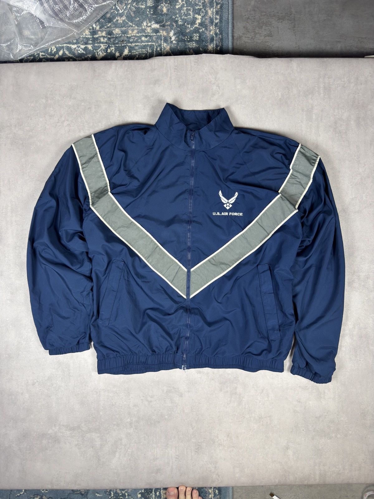 Other US Air Force Vintage Track Jacket Navy Reflective Size US L / EU 52-54 / 3 - 1 Thumbnail