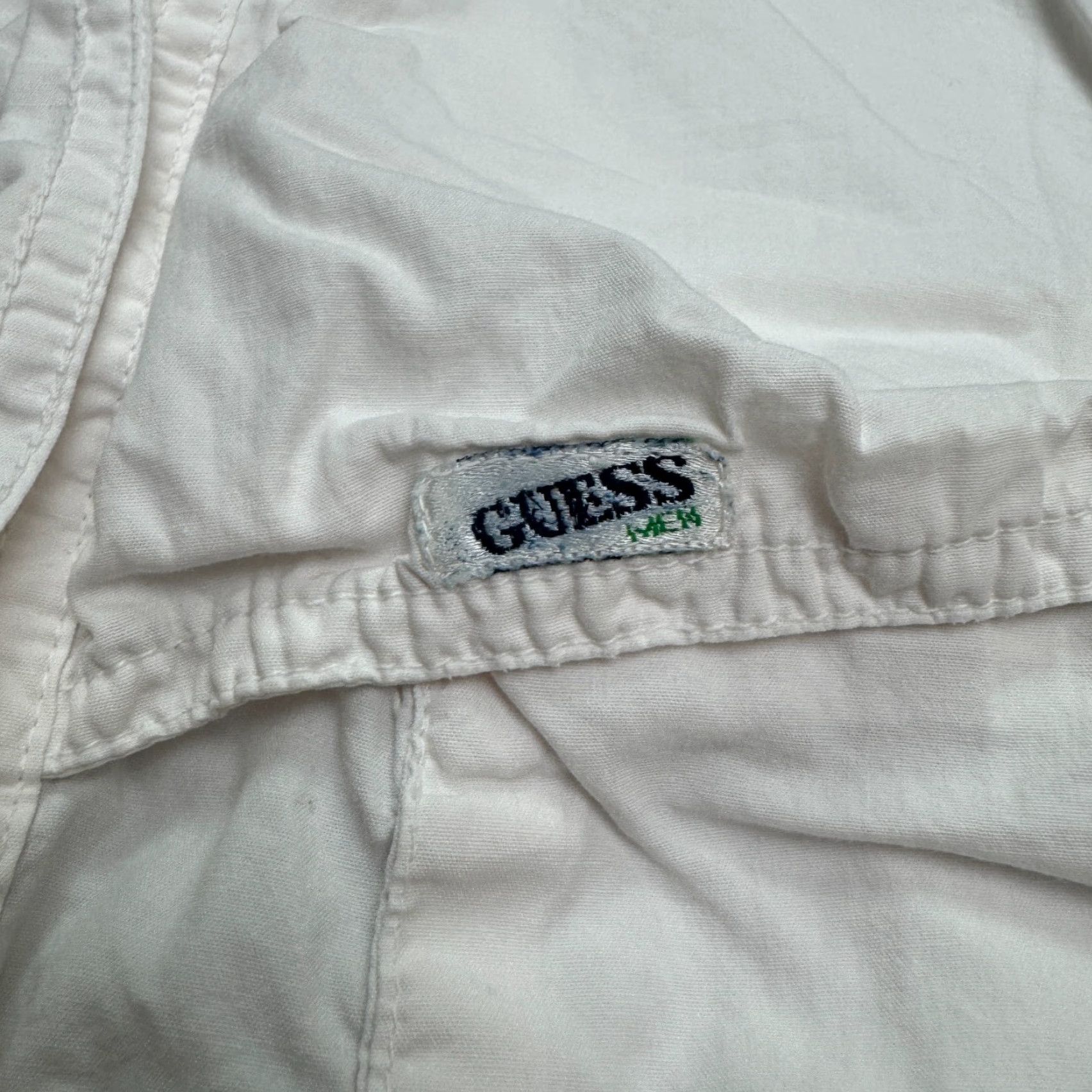 Vintage VINTAGE Georges Marciano Shirt Mens 4 Button-Down White Cotton Long Sleeve 90s Classic Outdoor Preppy Casual Workwear Bagged? Size US S / EU 44-46 / 1 - 6 Thumbnail