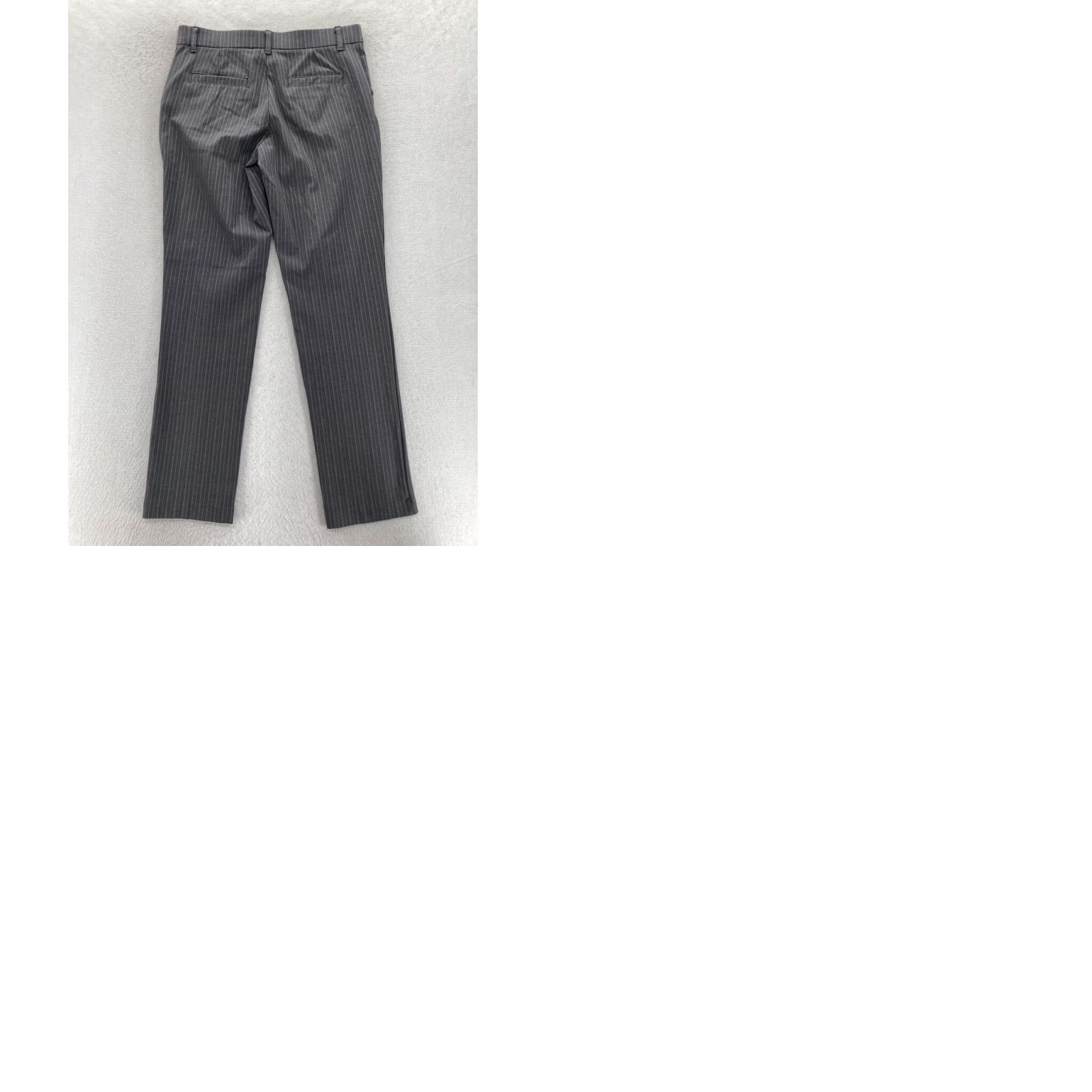 Lee Lee Pants Women's 8 Regular Fit Straight Gray Striped Stretch Mid Rise NWT Size 30" / US 8 / IT 44 - 9 Thumbnail