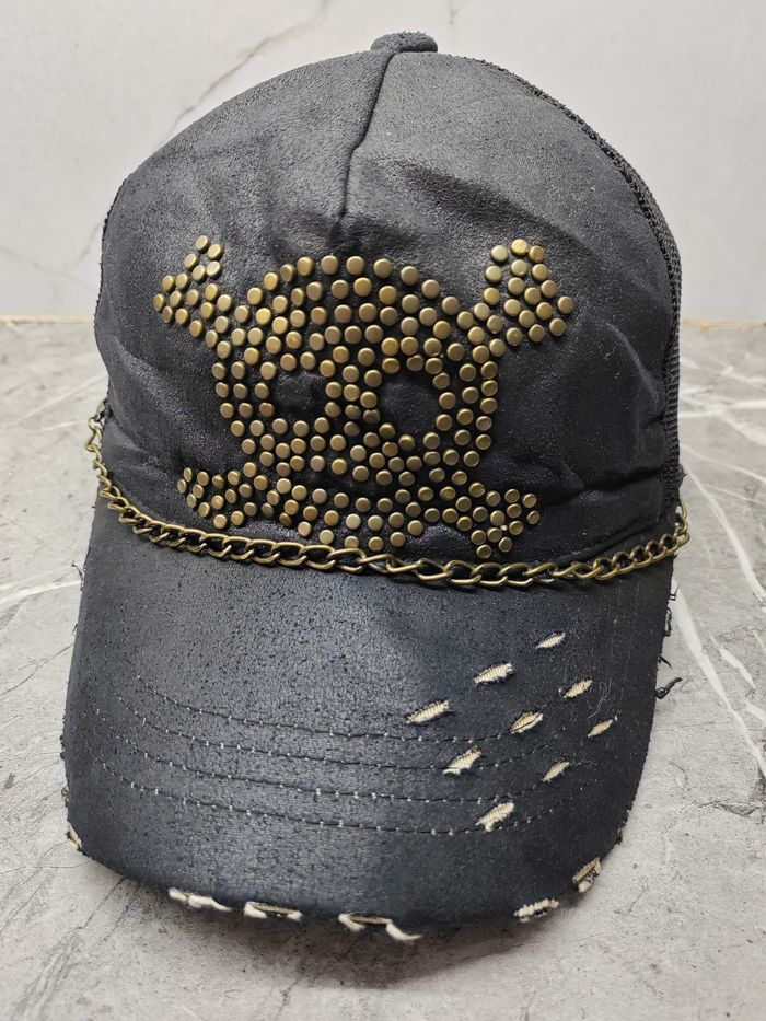 Japanese Brand Vintage Skulls Punk Distressed Style Cap Hat Size ONE SIZE - 1 Thumbnail