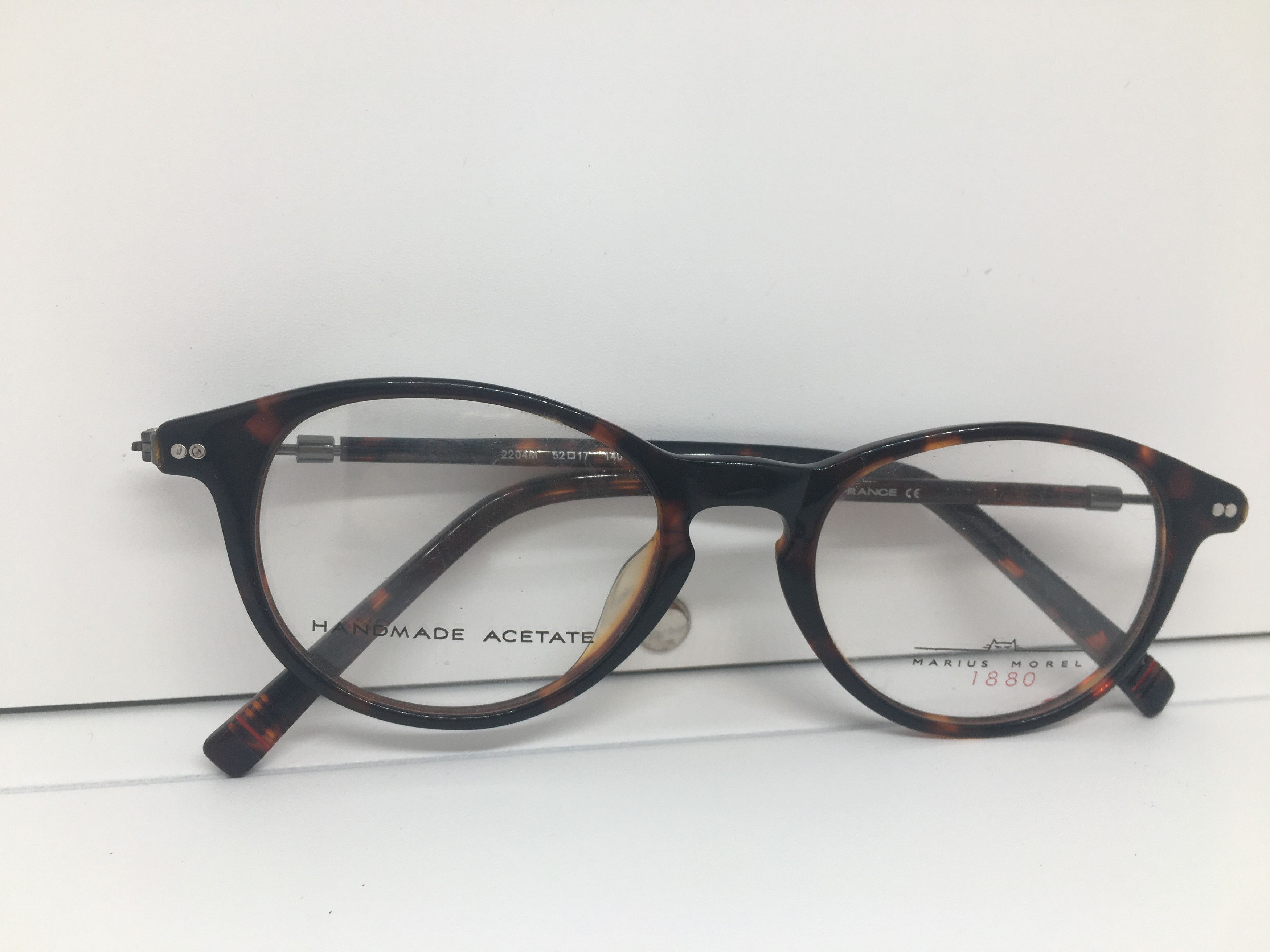 Vintage Marius Morel 1880 Tortoise Eyeglasses France Ivy League Size ONE SIZE - 8 Thumbnail